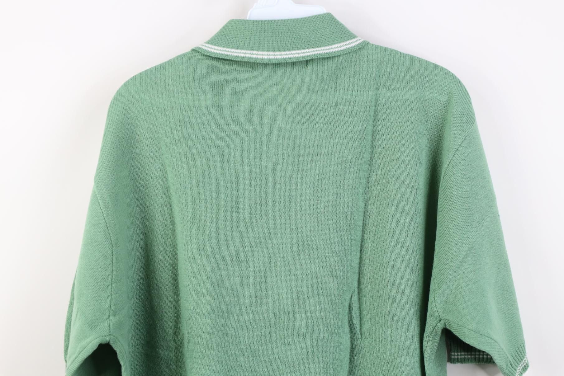 Vintage Vintage 80s 90s Rockabilly 1/4 Zip Knit Pullover Polo Shirt Size US XXL / EU 58 / 5 - 12 Thumbnail