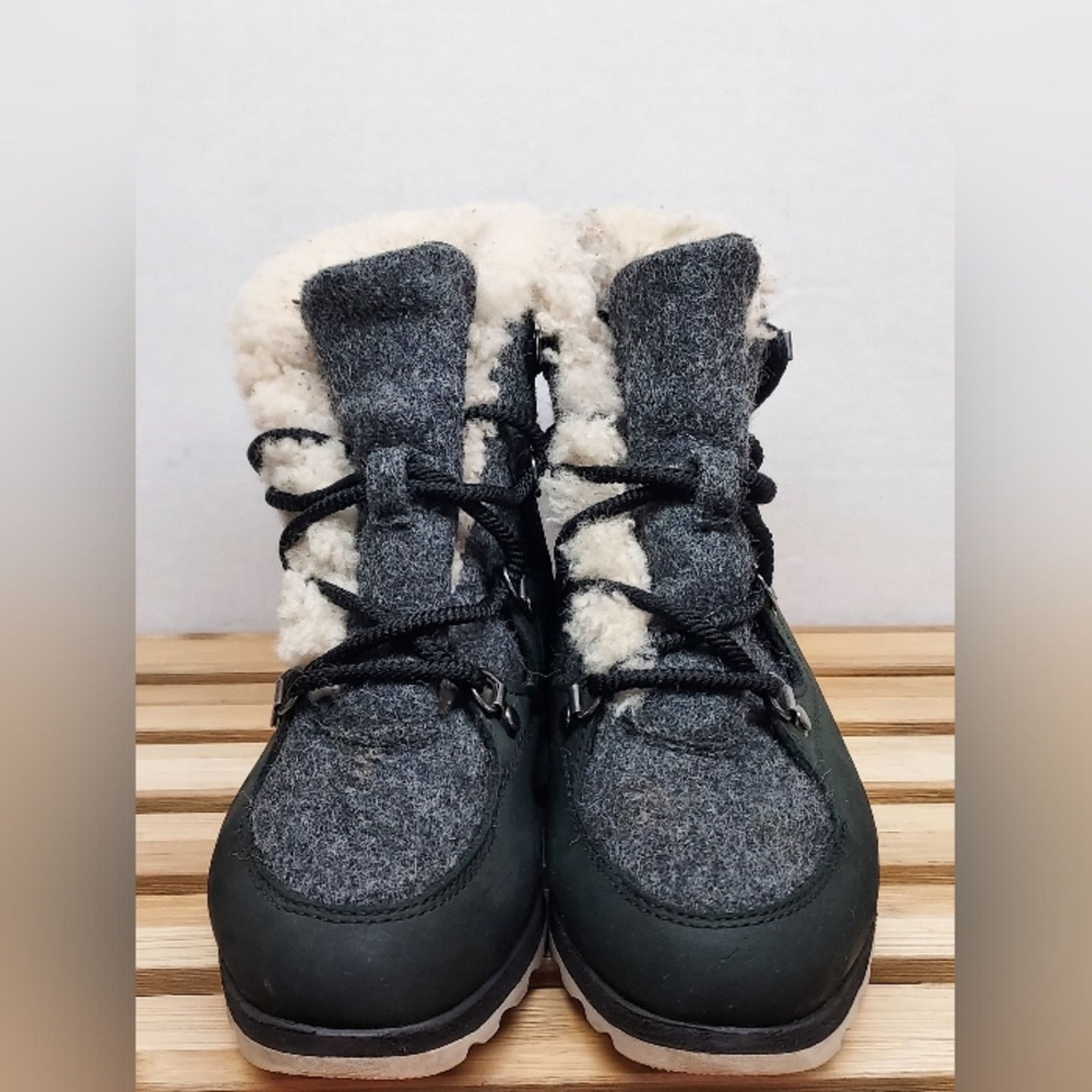 SOREL SOREL Womens Black Dark Stone Sneakchic Alpine Boots Size 8 Size US 8 / IT 38 - 5 Thumbnail