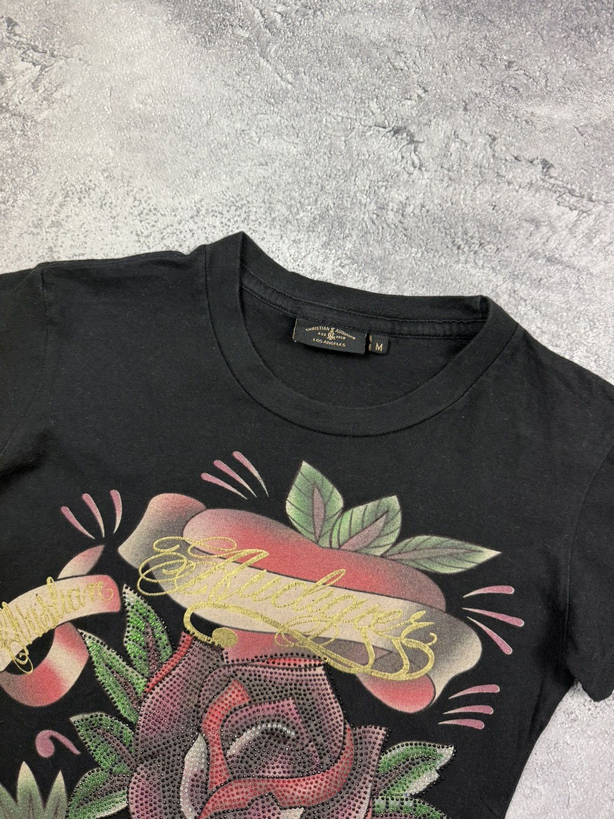 Christian Audigier Vintage Ed Hardy by Christian Audigier Big Logo Y2K T-Shirt Size M / US 6-8 / IT 42-44 - 8 Thumbnail