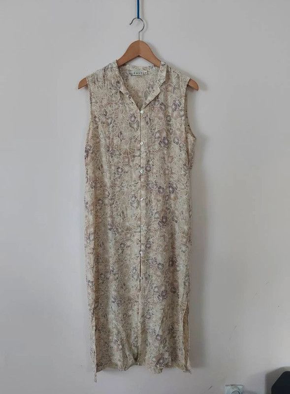 Vintage EAST vintage silk midi dress L/XL Size XL / US 12-14 / IT 48-50 - 5 Thumbnail