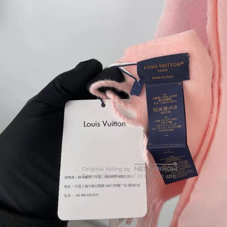 Louis Vuitton Louis Vuitton Cashmere scarf Size ONE SIZE - 7 Thumbnail