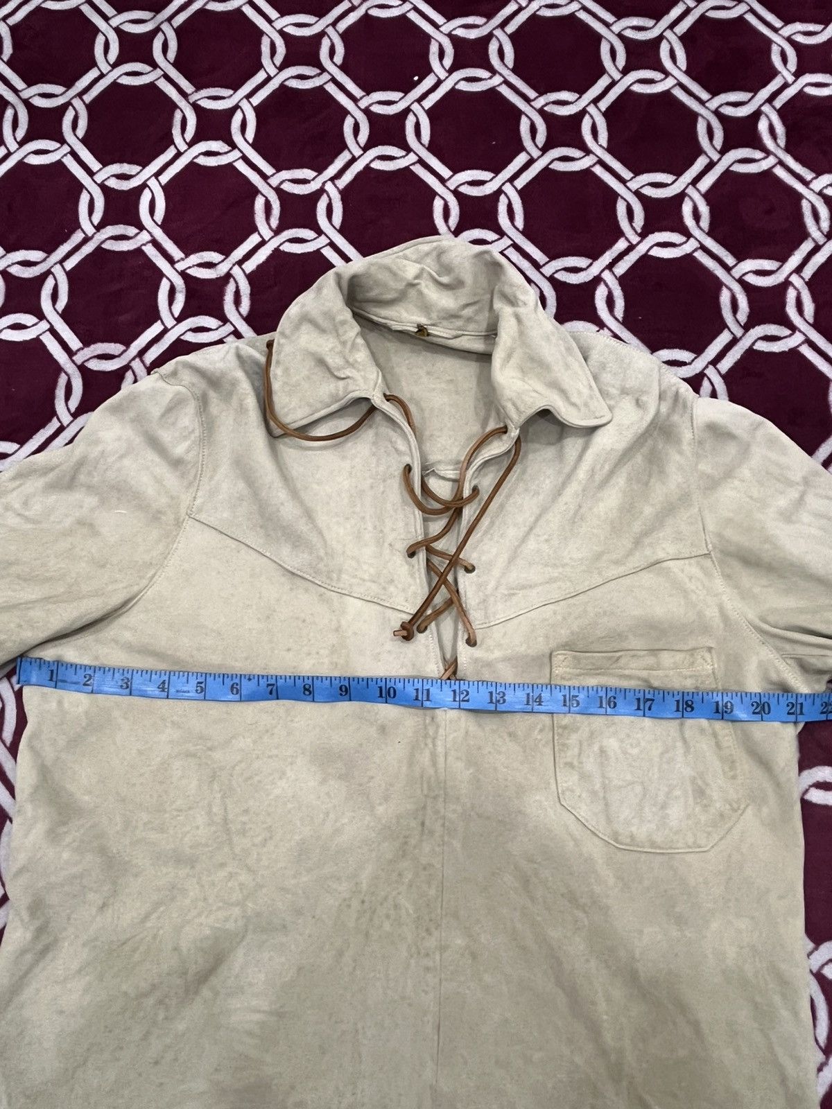 Genuine Leather Vintage 50s/60s Western Pullover Suede Leather Conmatic Zip Size US M / EU 48-50 / 2 - 23 Thumbnail