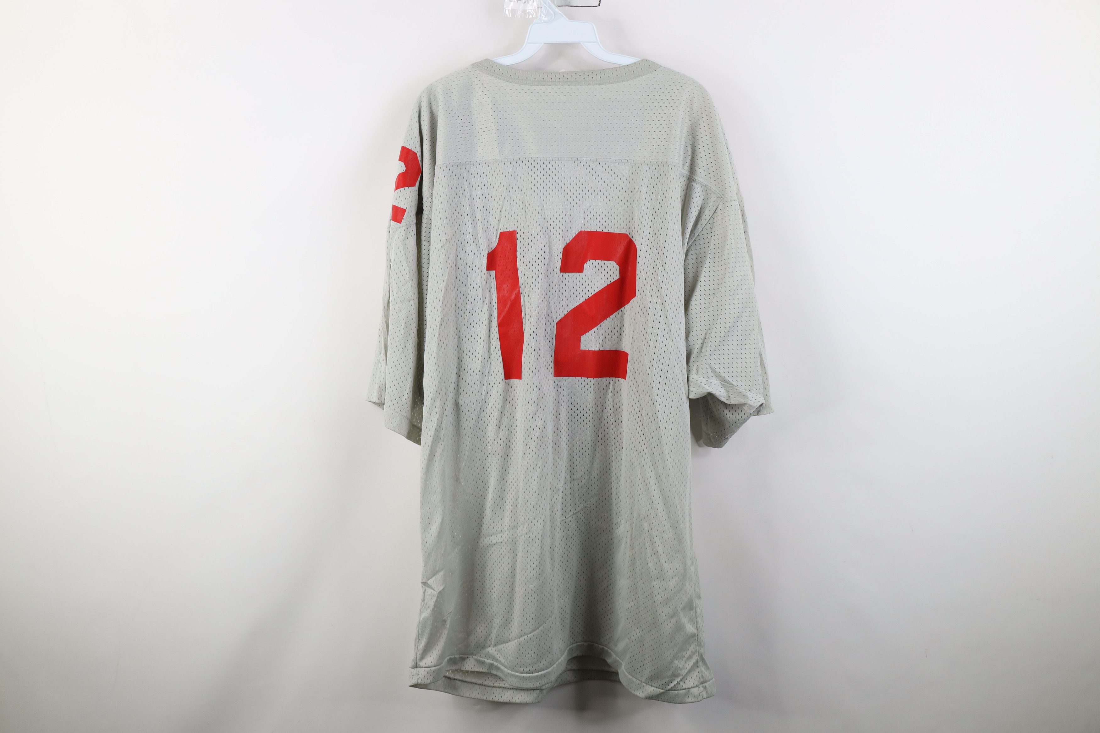 Vintage Vintage 90s Bedford Football Jersey Mesh Silver Gray USA Size US XL / EU 56 / 4 - 10 Thumbnail