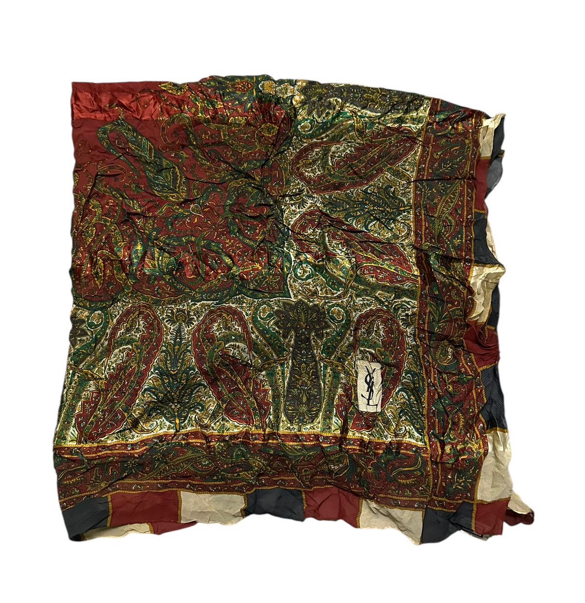 Yves saint laurent silk scarf