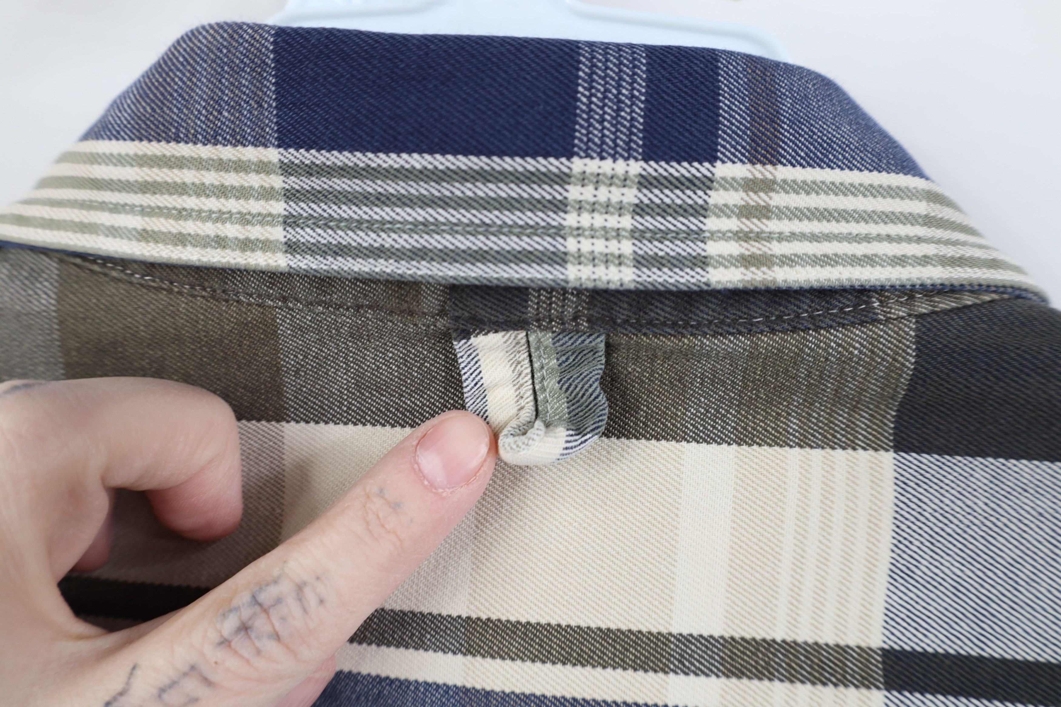 Vintage Vintage 90s Streetwear Twill Collared Button Shirt Plaid Size US XL / EU 56 / 4 - 8 Thumbnail