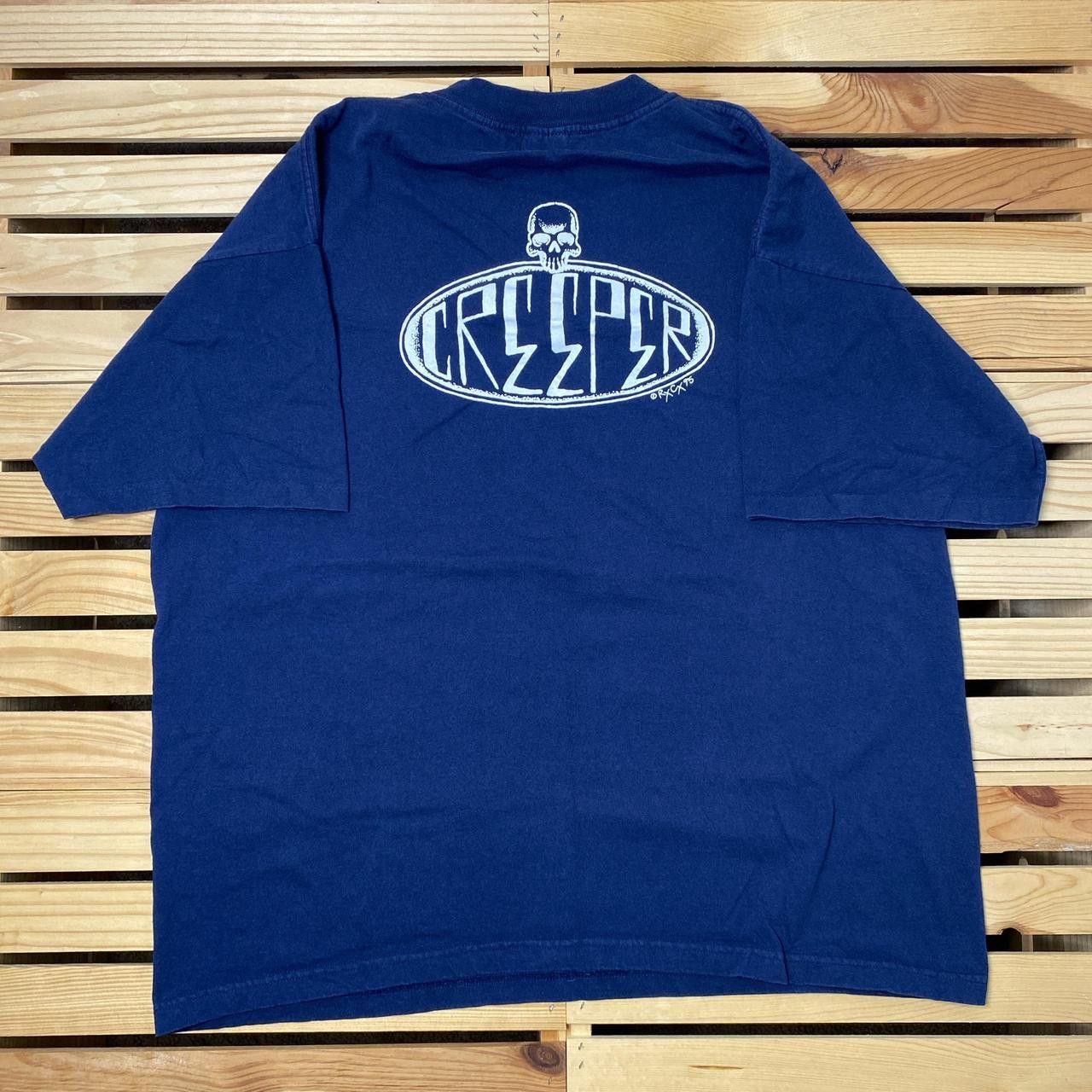 Other Vintage Creeper 1995 Faded Navy Blue Band Tee Size 2XL Size US XXL / EU 58 / 5 - 1 Thumbnail