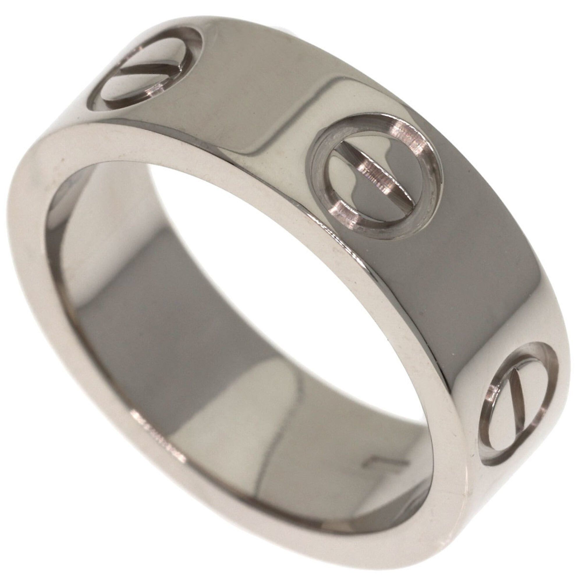 Cartier Cartier Love Ring #47, 18K White Gold, Women's Ring, CARTIER Size ONE SIZE - 1 Thumbnail