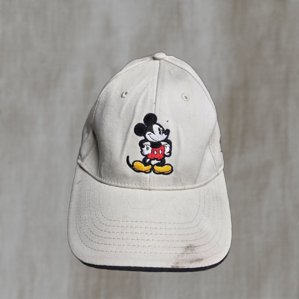 Disney Disney Men's Baseball Cap Mickey Mouse Adjustable Hat for Adults White Cotton Twill Cap, Dad Theme, Adjustable, One Size, Men’s Hat Size ONE SIZE - 1 Preview