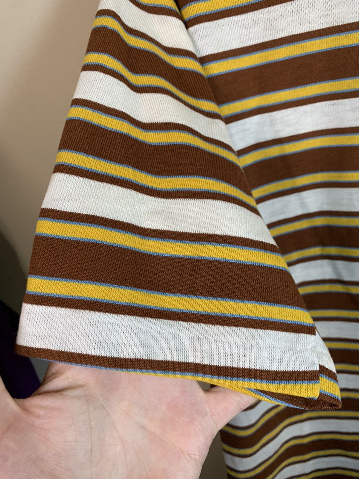 Vintage *RARE* Vintage 1950’s Striped Single Stitch Pocket T-Shirt M Size US M / EU 48-50 / 2 - 4 Thumbnail