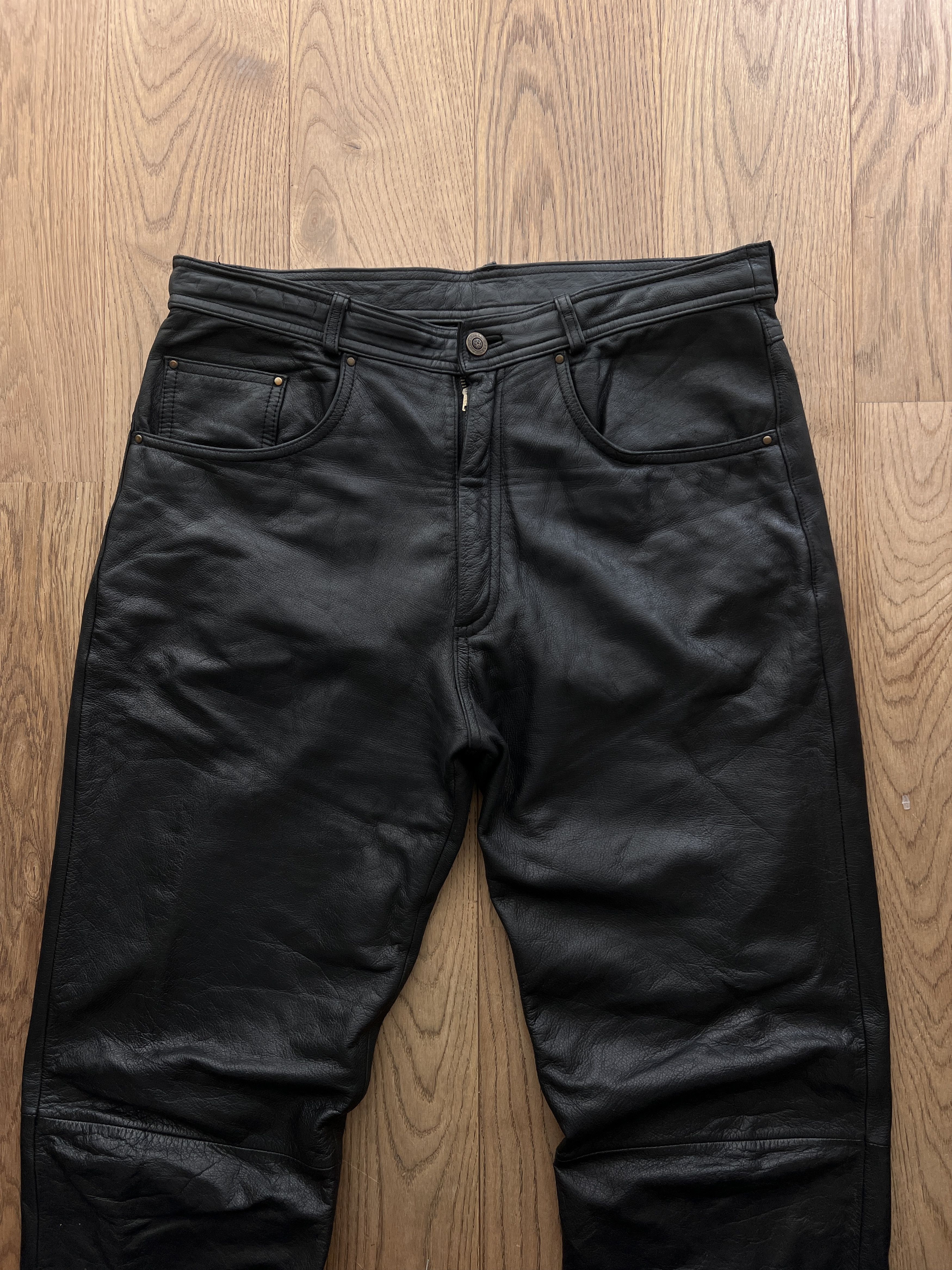 Hysteric Glamour Vintage shine leather pants balenciaga rick owens LGB vibe Size US 34 / EU 50 - 16 Thumbnail