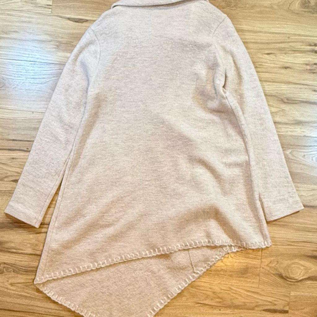 Other Garnet Hill Women’s Small Beige Asym Coat Toggle Size XXS / US 00 / IT 34 - 2 Thumbnail