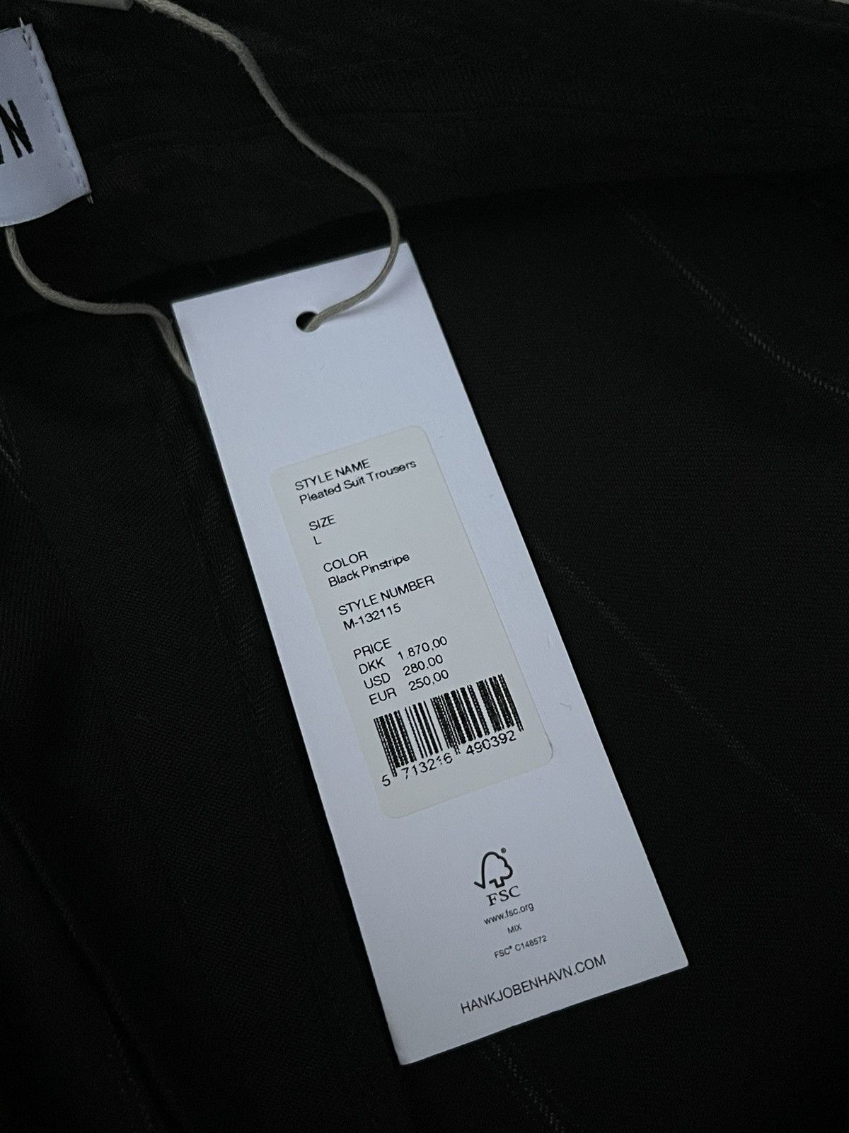 Han Kjobenhavn !DS! AW22 Han Kjobenhavn Pleated Suit Black Track Trousers Size US 34 / EU 50 - 25 Thumbnail