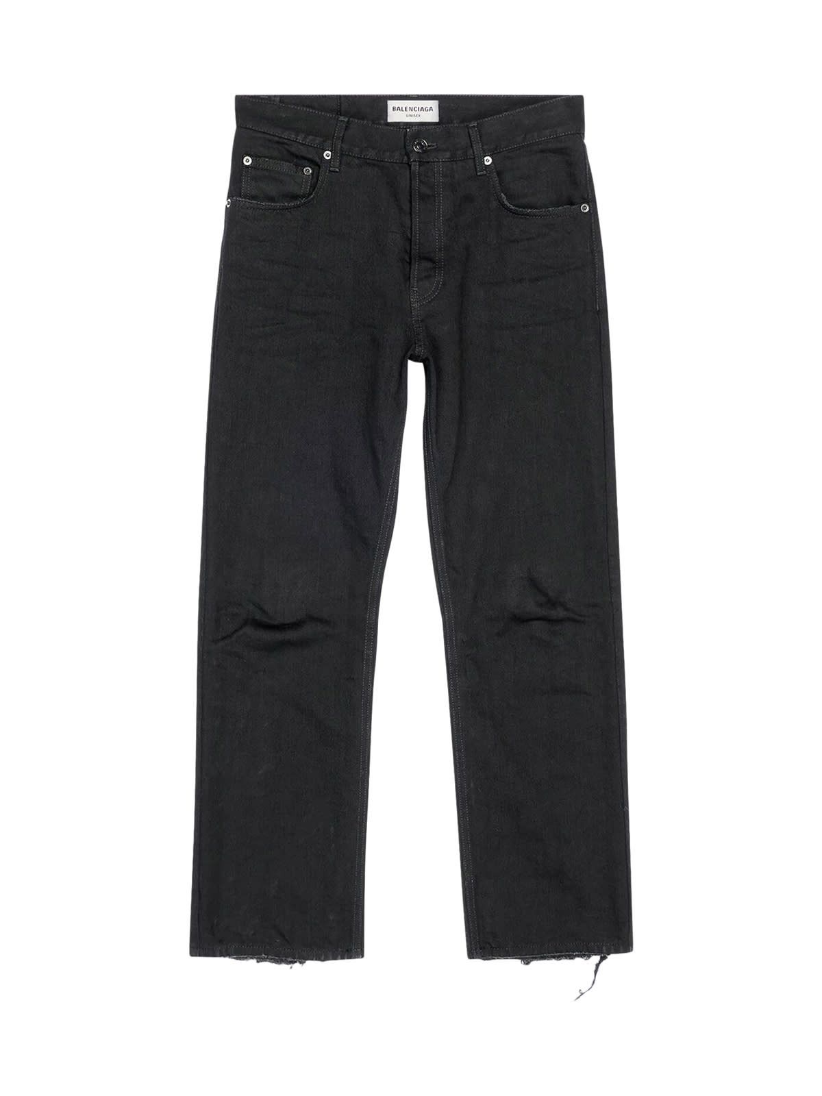 Balenciaga Balenciaga - S/S19 Black Denim Slim fit Jeans | Grailed