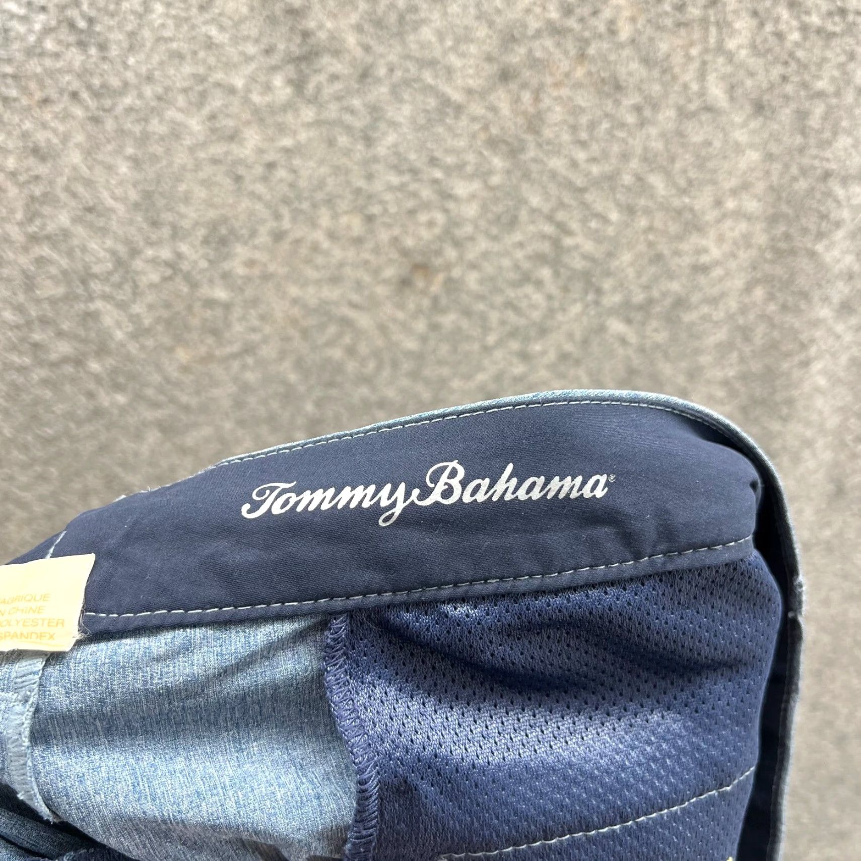 Tommy Bahama Tommy Bahama Shorts Mens 38 Blue Chino Flat Front Polyester Spandex Drawstring Casual, Travel Size US 38 / EU 54 - 7 Thumbnail