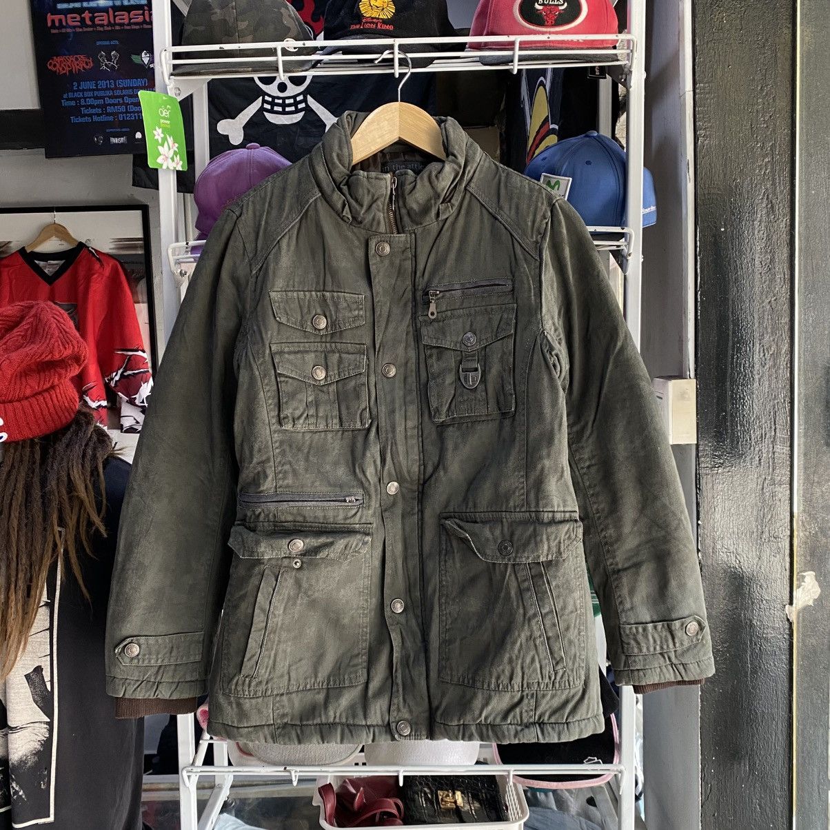 14th Addiction × KMRii × Yasuyuki Ishii Japanese~In The Attic Military Bondage Jacket Tactical Biker Size US M / EU 48-50 / 2 - 1 Thumbnail