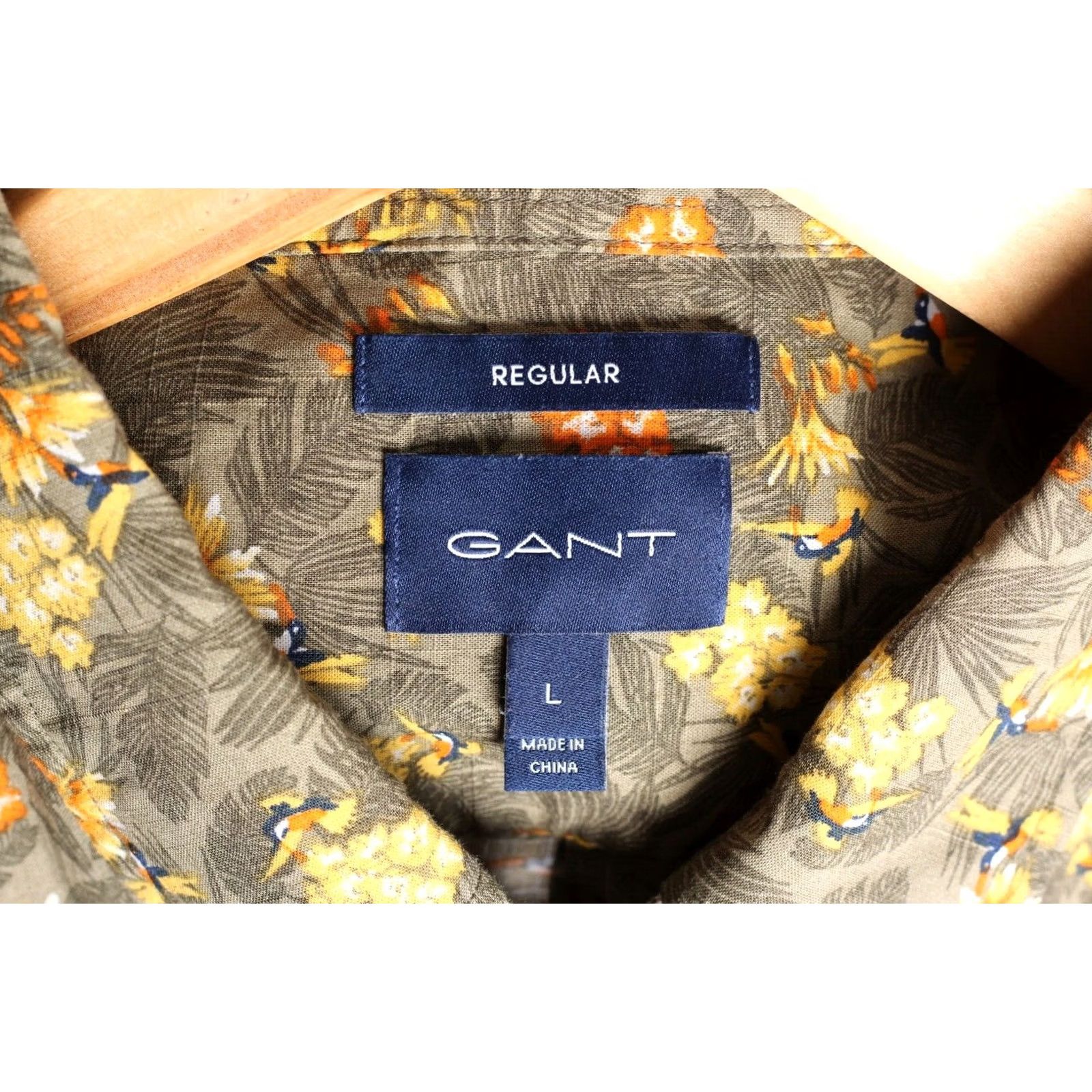 Gant GANT Micro Garden Print Shirt Men L Regular Long Sleeve VR2808 Size US L / EU 52-54 / 3 - 4 Thumbnail