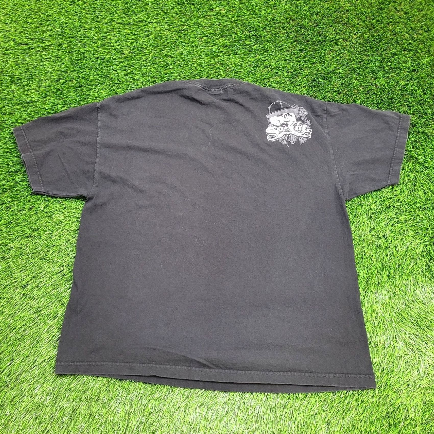 Vintage Vintage Y2K So-Cal Tribal Skull Shirt 2XL Black Edgy Streetwear Size US XXL / EU 58 / 5 - 2 Thumbnail