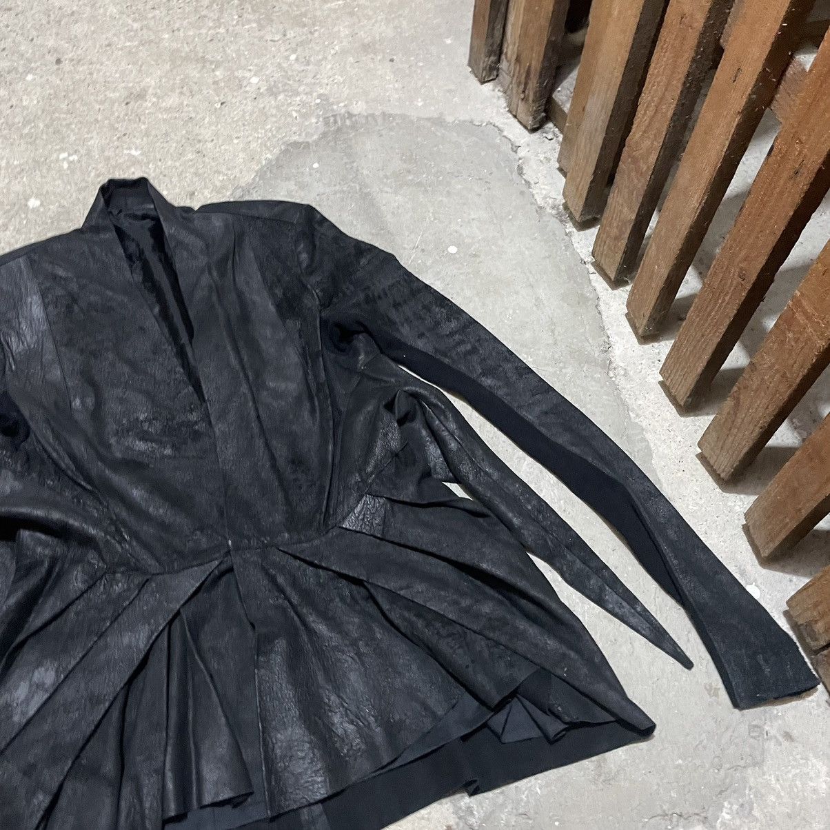Rick Owens Runway rick owens leather jacket Size L / US 10 / IT 46 - 3 Thumbnail