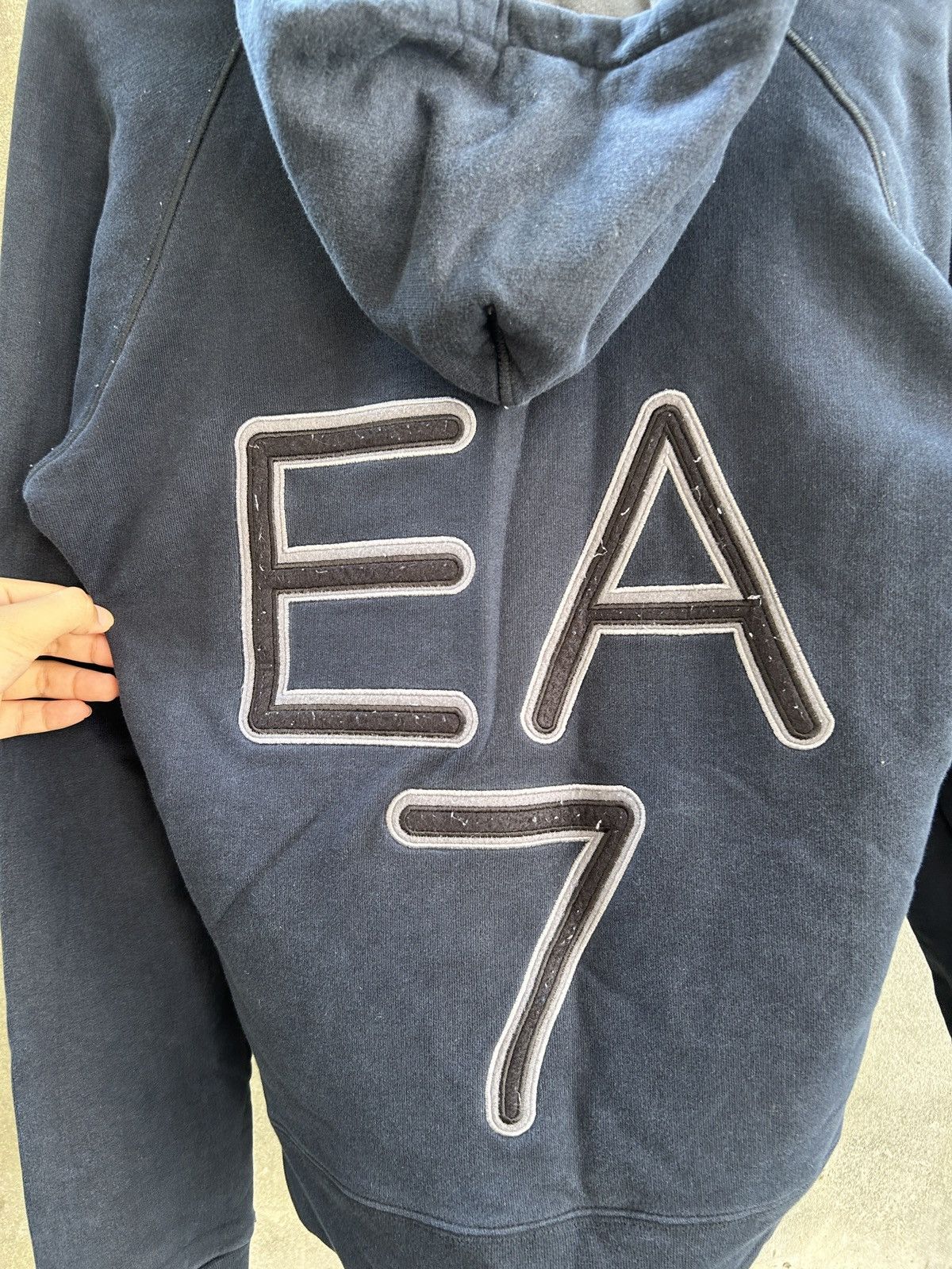 Vintage Vintage Emporio Armani Hoodie Big logo Size US S / EU 44-46 / 1 - 4 Thumbnail