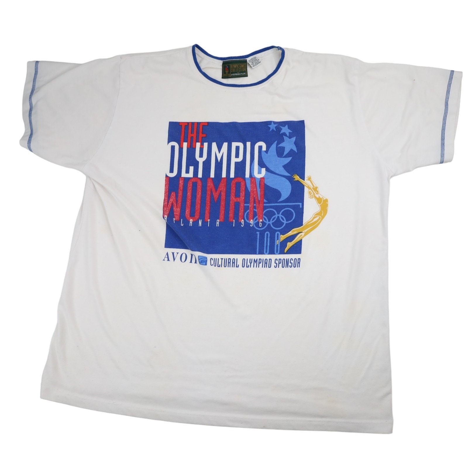 USA Olympics × Vintage Vintage 1996 Atl Avon The Olympic Women Graphic T shirt Size US XXL / EU 58 / 5 - 1 Thumbnail