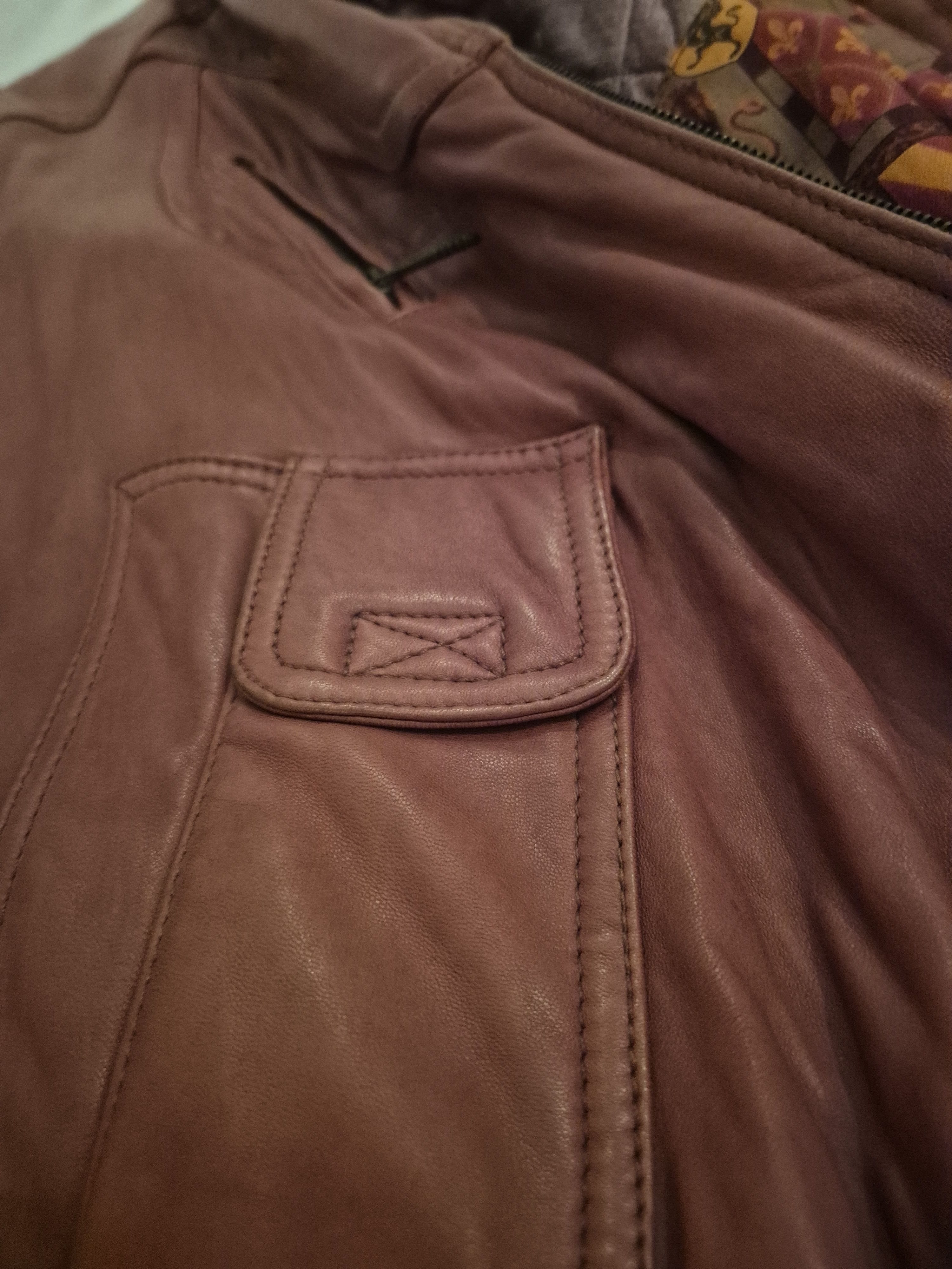 Harrods **SOLD** Fortnum & Mason Vintage Italian Leather Bomber Size US M / EU 48-50 / 2 - 8 Thumbnail