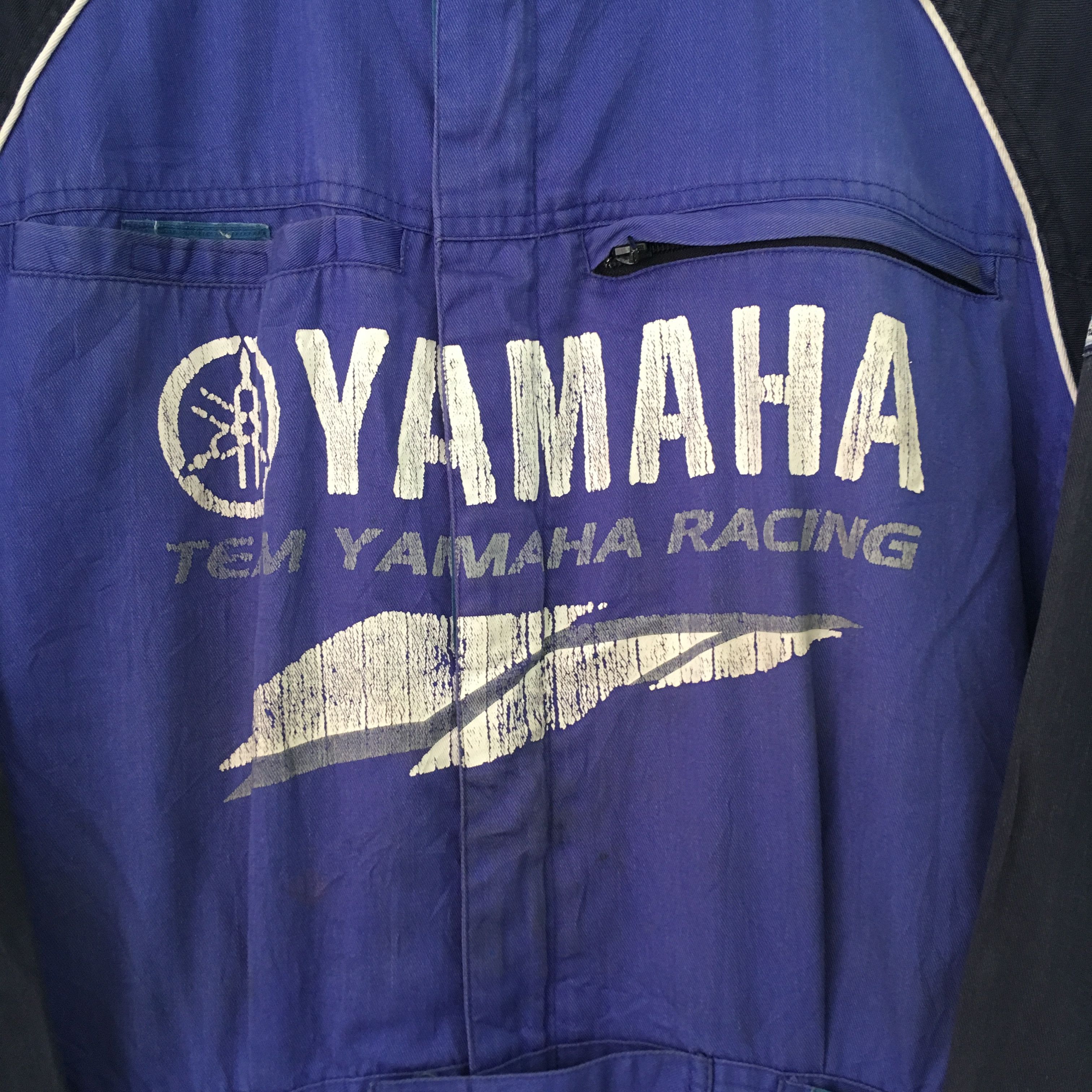 Vintage × Yamaha Vintage 90s Distressed Yamaha Japan Racing Team Coveralls Size US L / EU 52-54 / 3 - 5 Thumbnail