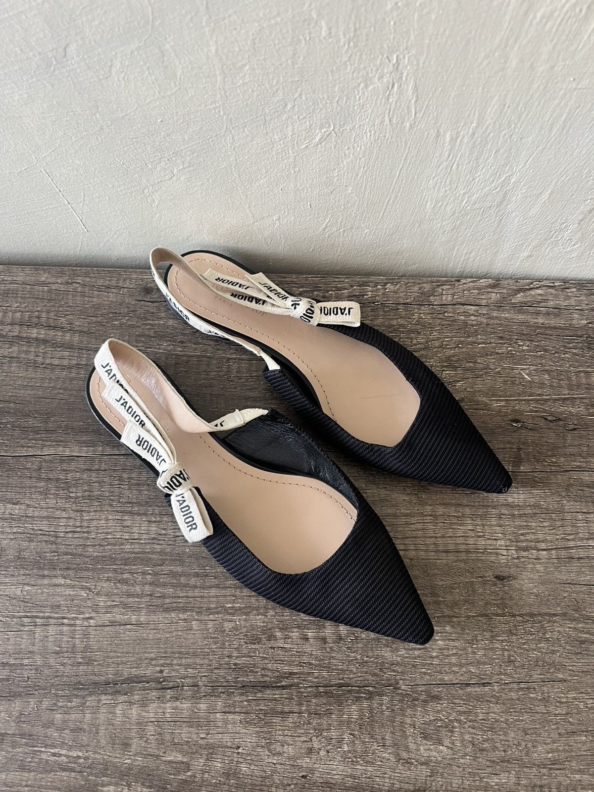 Christian Dior Monsieur CHRISTIAN DIOR J'ADIOR SLINGBACK FLATS Size US 10.5 / IT 40.5 - 4 Thumbnail