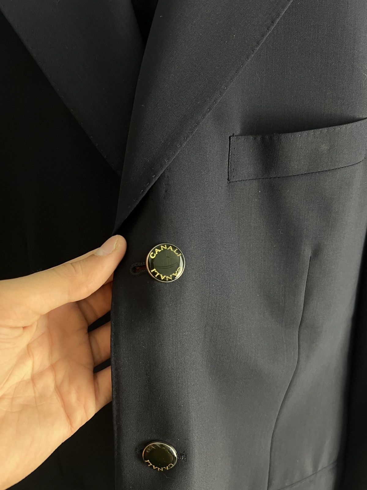 Canali Canali Blazer Wool Linen Jacket Size 52R - 4 Thumbnail