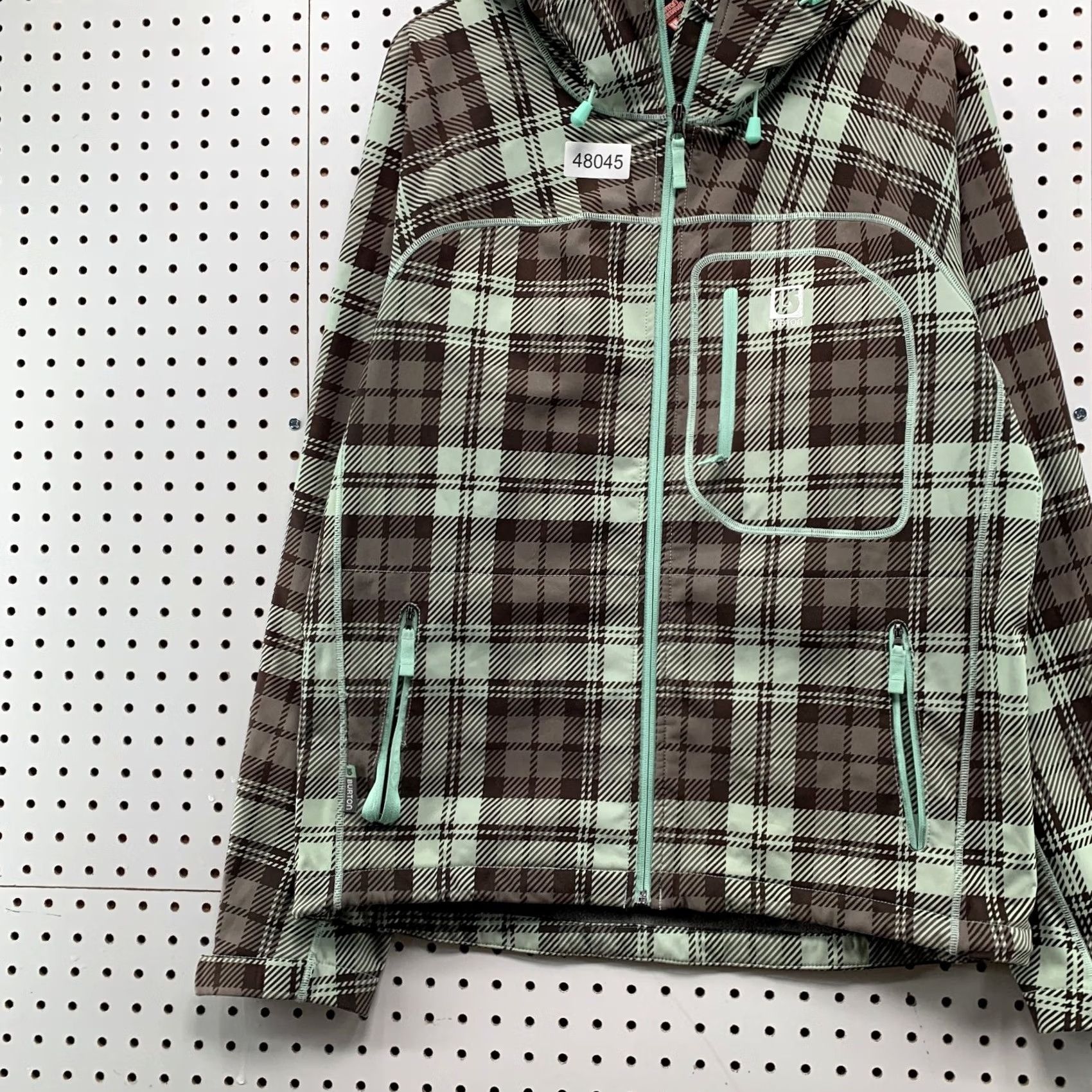 Burton Burton Dryride Plaid Surboard Ski Jacket Womens Medium Green Plaid Lined Size M / US 6-8 / IT 42-44 - 5 Thumbnail