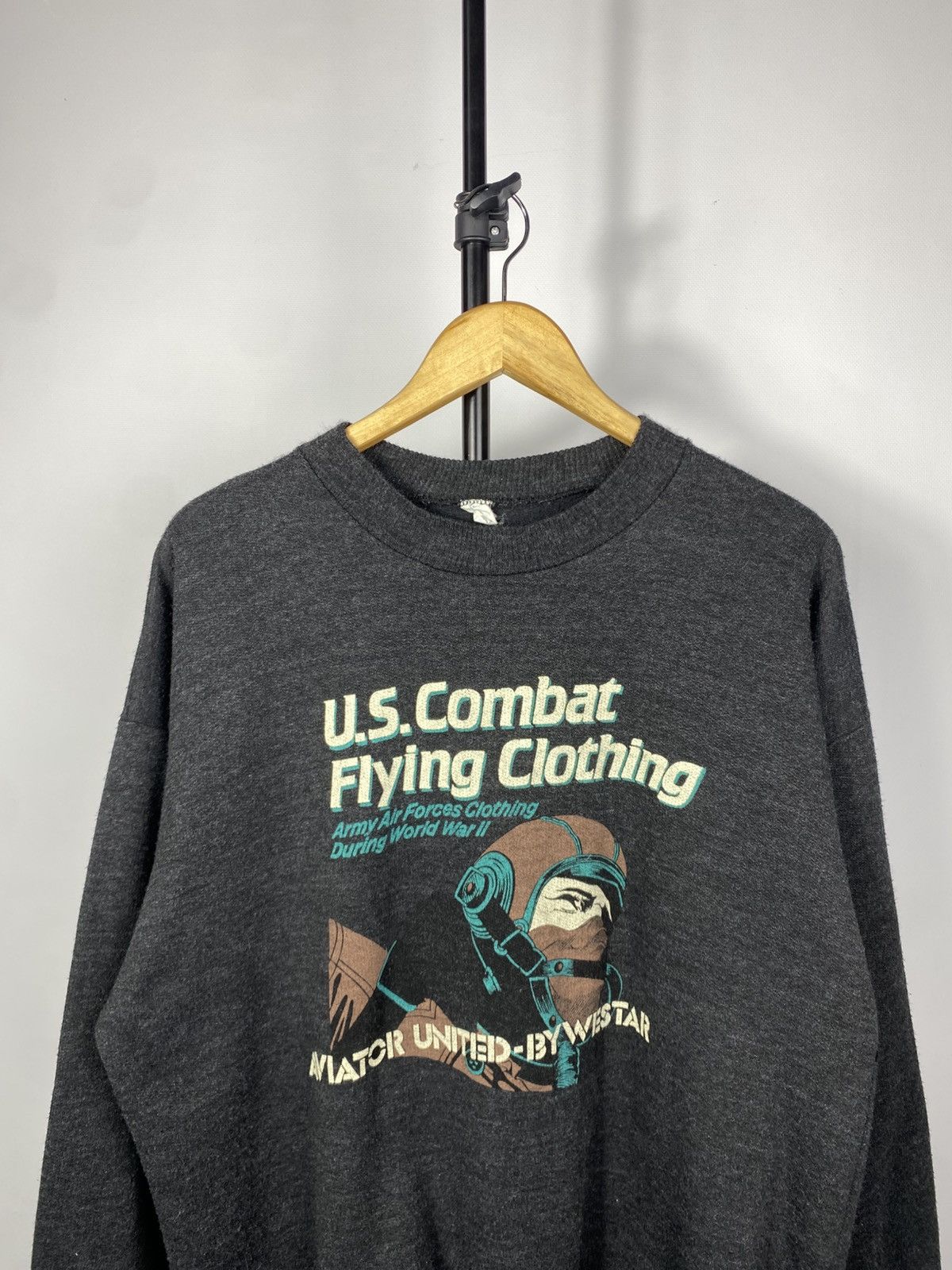 Avirex × Vintage Rare 🔥Vintage 80s Aviator United By Westar USA Sweatshirt Size US L / EU 52-54 / 3 - 2 Thumbnail