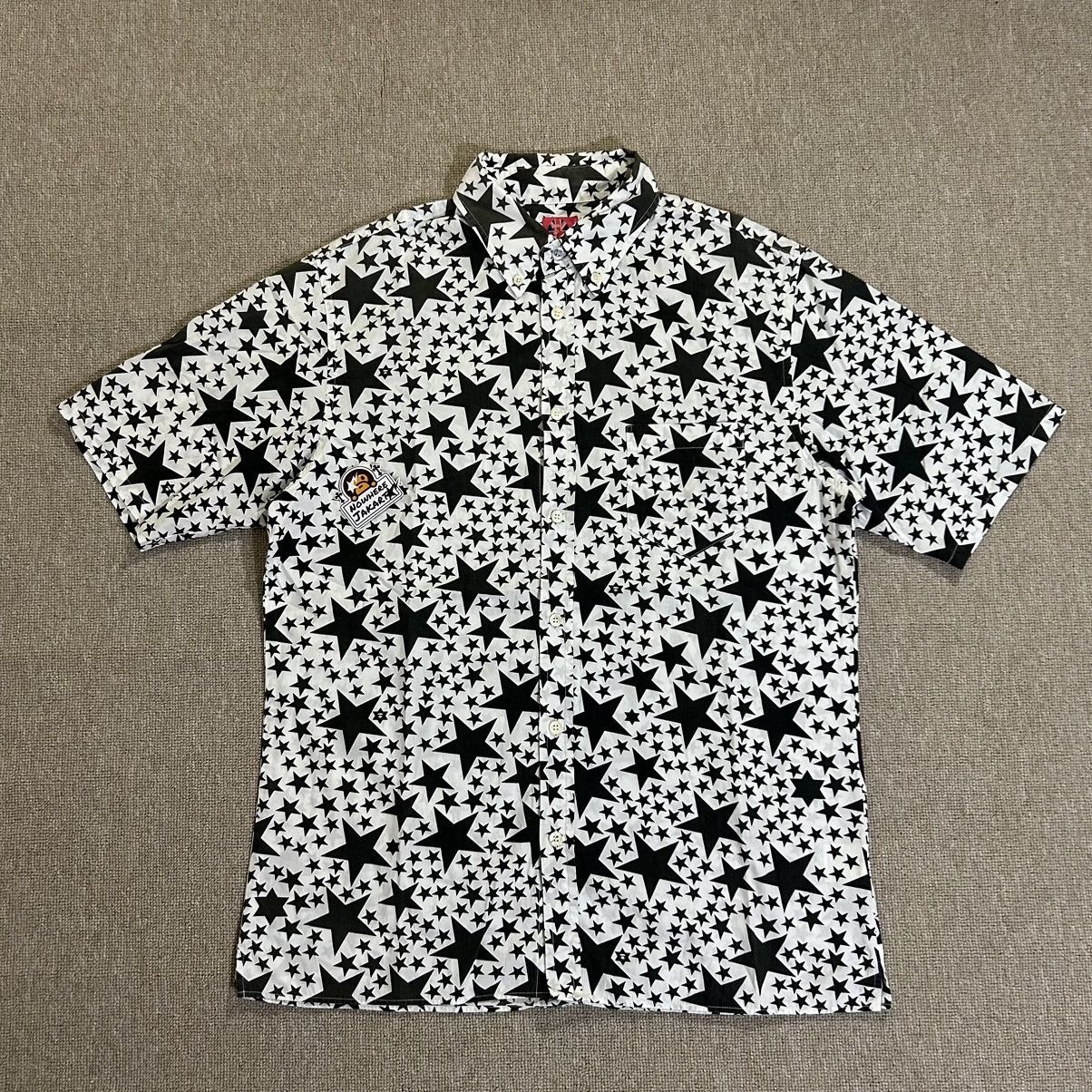 Bape Star Pattern BD S/S Shirt Size US XL / EU 56 / 4 - 1 Thumbnail