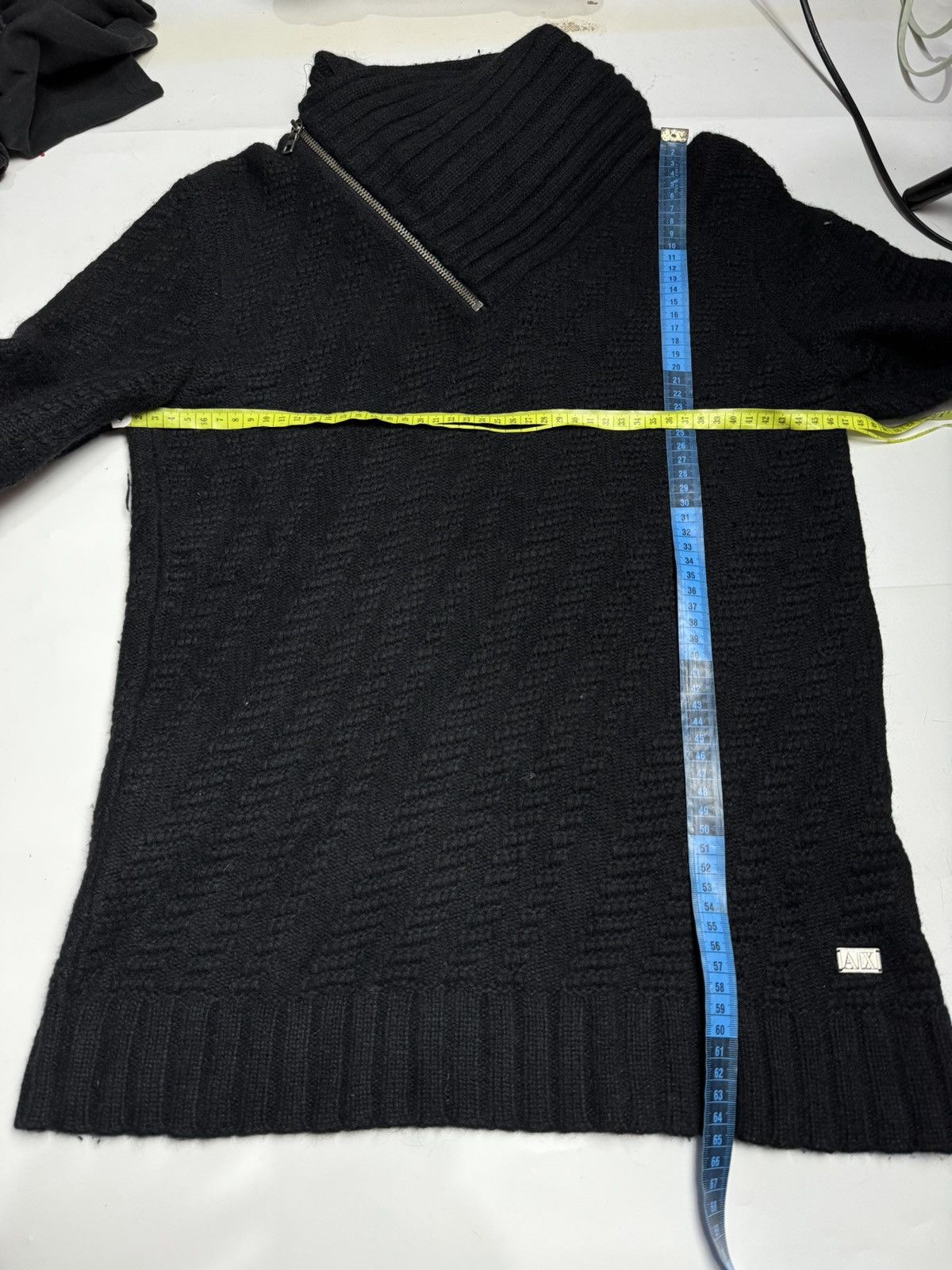Armani Exchange Archived Knit Sweater Aysmmetrical Zipper Armani Exchange Size US M / EU 48-50 / 2 - 9 Thumbnail