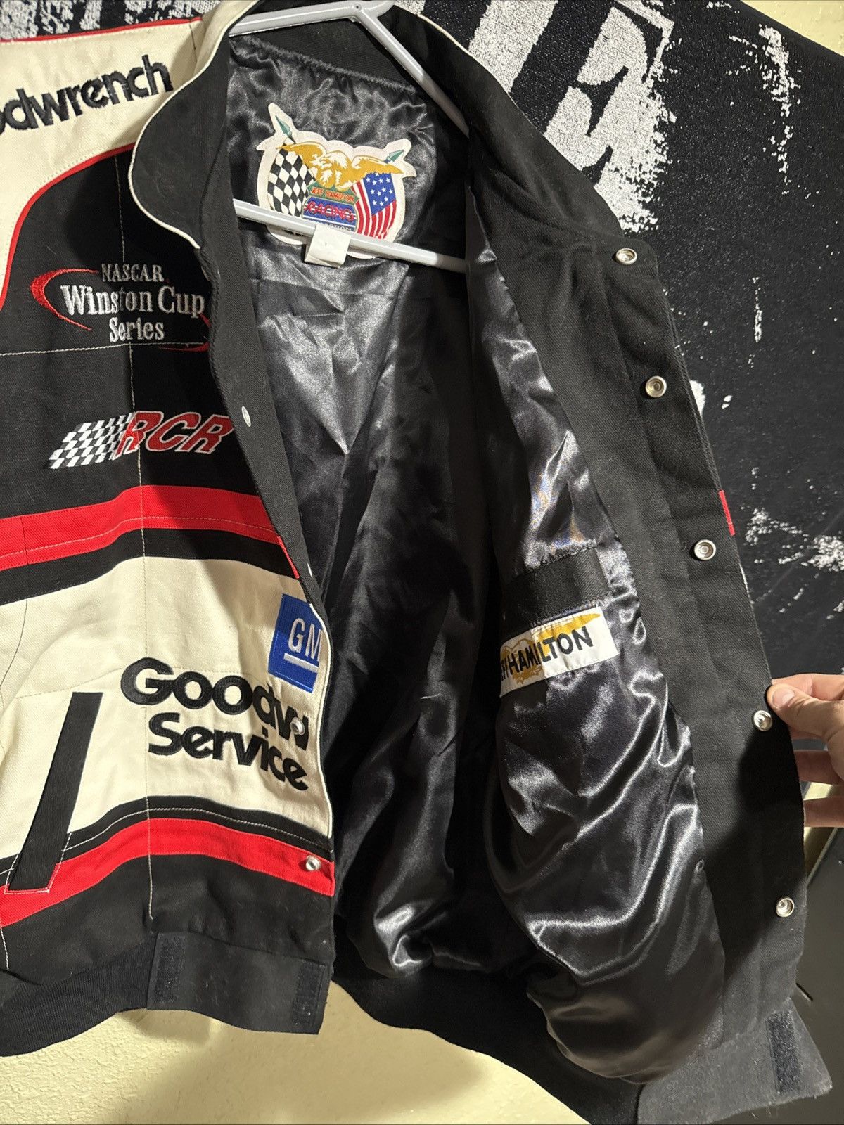 Jeff Hamilton NWT VTG 90’s Jeff Hamilton Jacket Sz L Dale Earnhardt Sr. Size US L / EU 52-54 / 3 - 13 Thumbnail