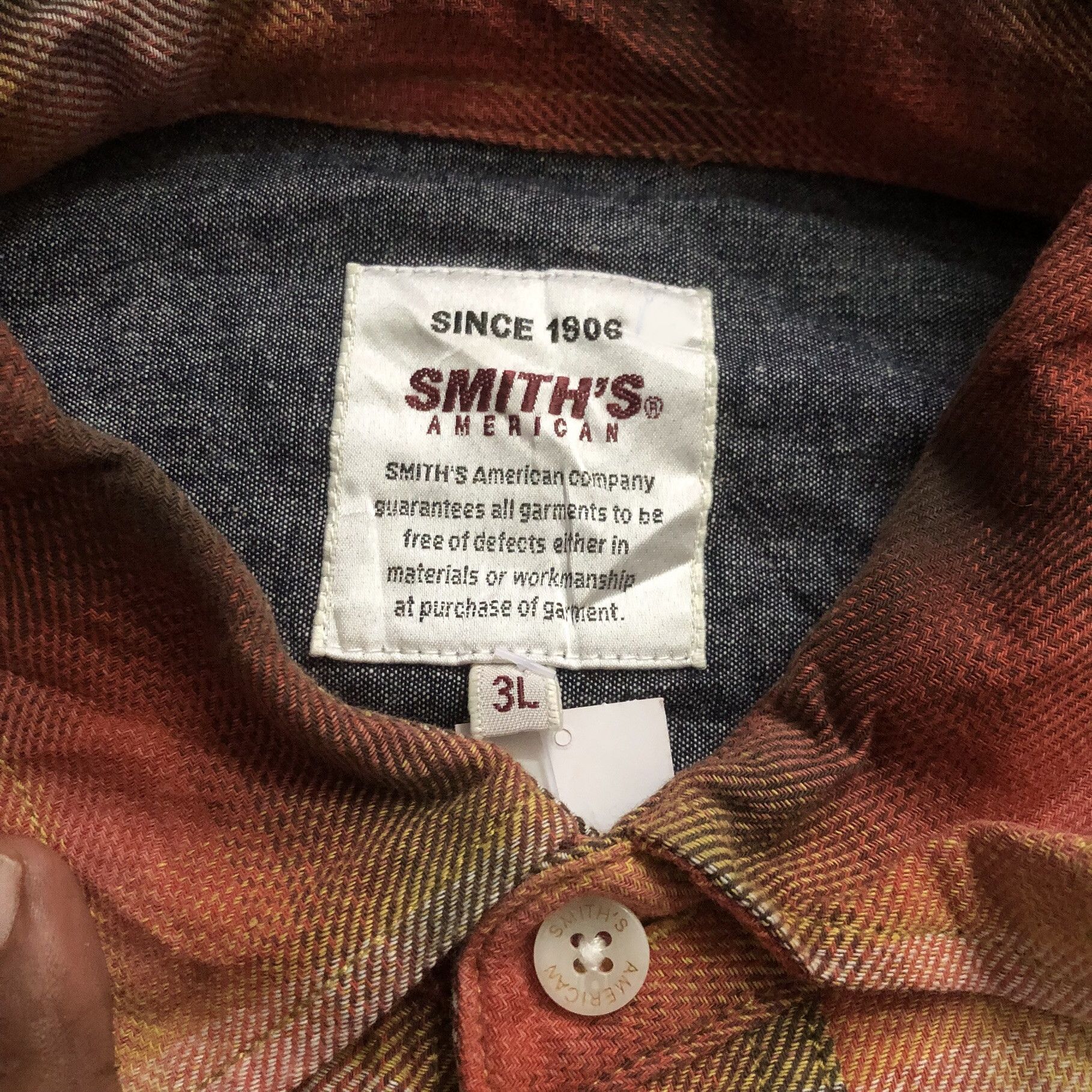Smith's American Smith`s American shadow plaid flannel check hunting shirt Size US XXL / EU 58 / 5 - 2 Thumbnail