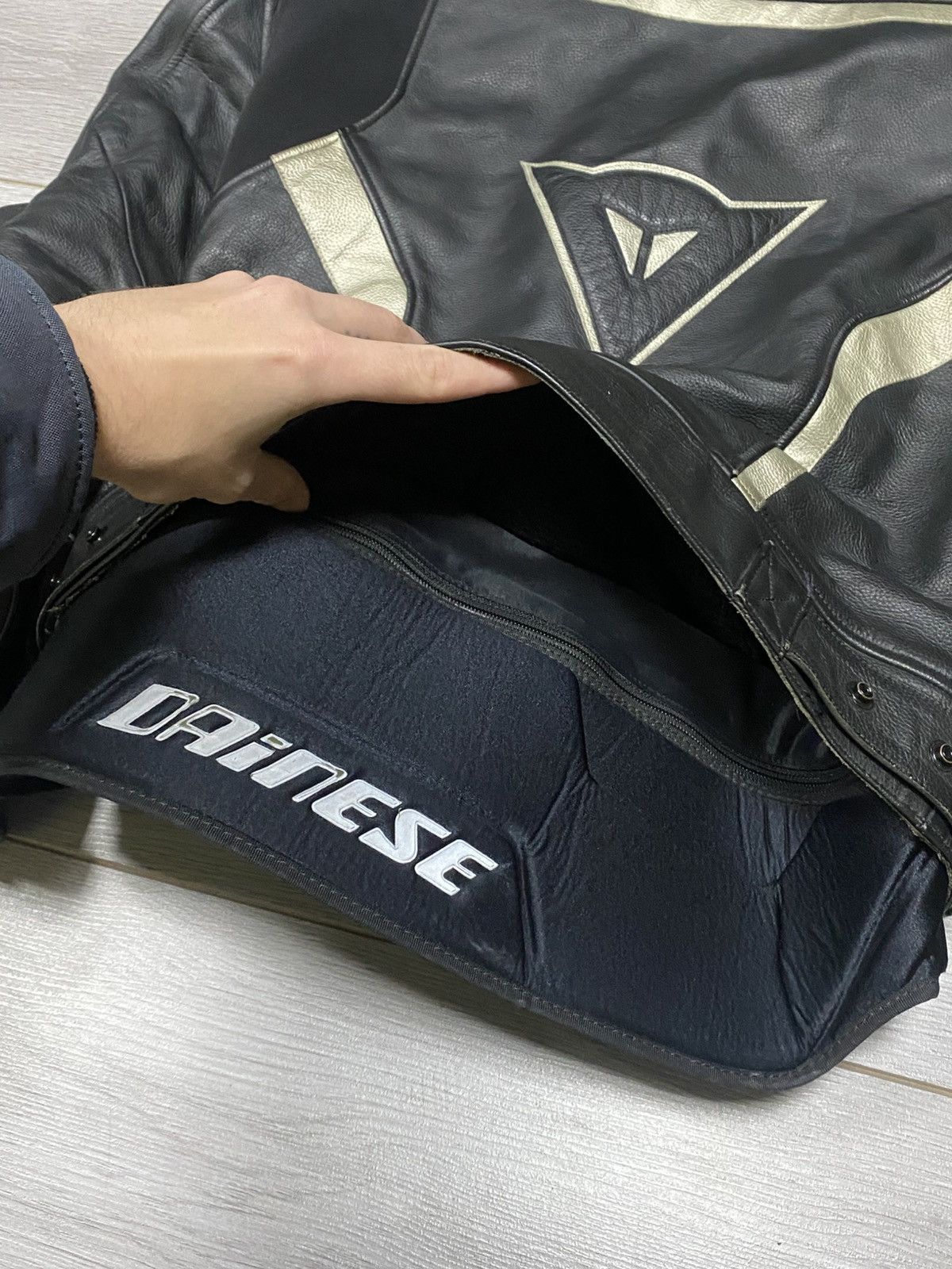 Dainese Dainese protection insulated big logo leather moto jacket Size US M / EU 48-50 / 2 - 9 Thumbnail