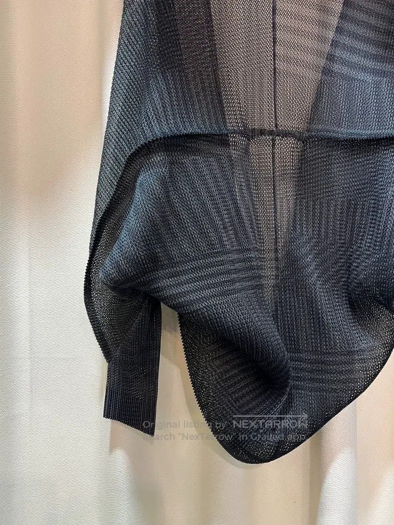 Issey Miyake Issey Miyake size:one size Black-Green Striped Tatami-Styl Size XXS / US 00 / IT 34 - 5 Thumbnail