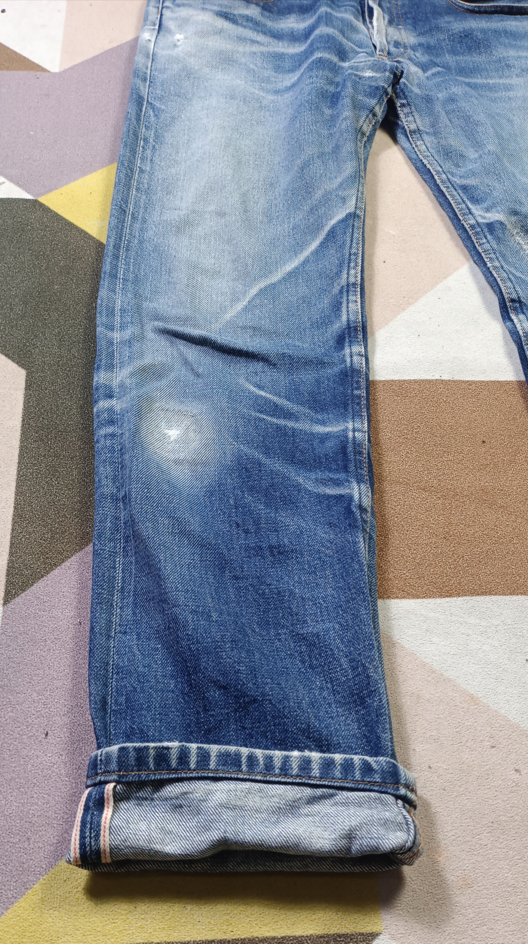 A.P.C. A.P.C Jean Droit Etroit Full Selvedge Distressed Jeans Size US 32 / EU 48 - 12 Thumbnail