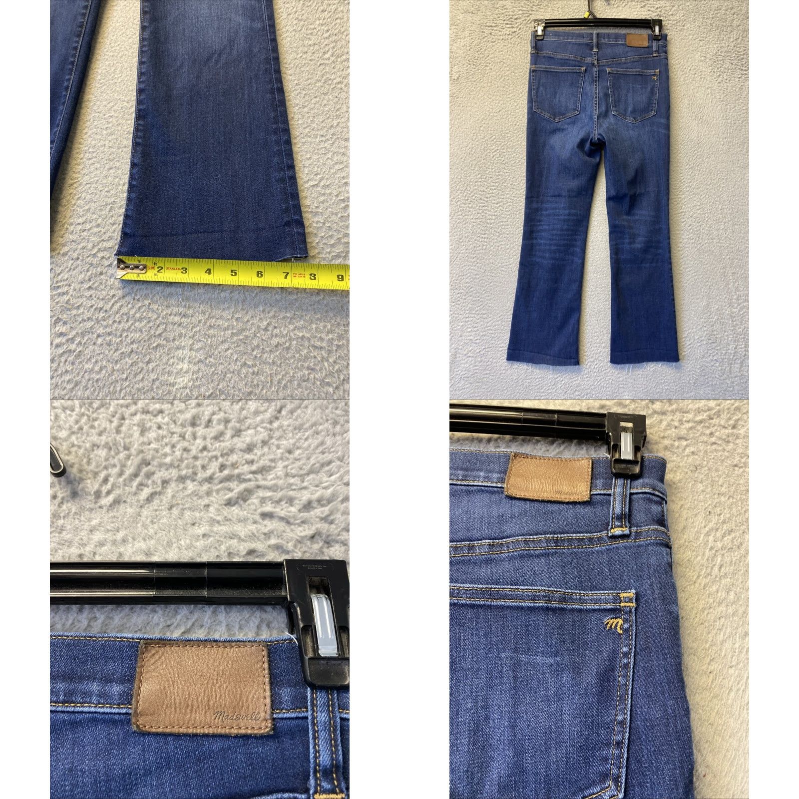 Madewell Madewell Jeans Womens 28x26 Blue Denim Semi Bootcut Leg Raw Hem /159-36 Size 28" / US 6 / IT 42 - 8 Thumbnail