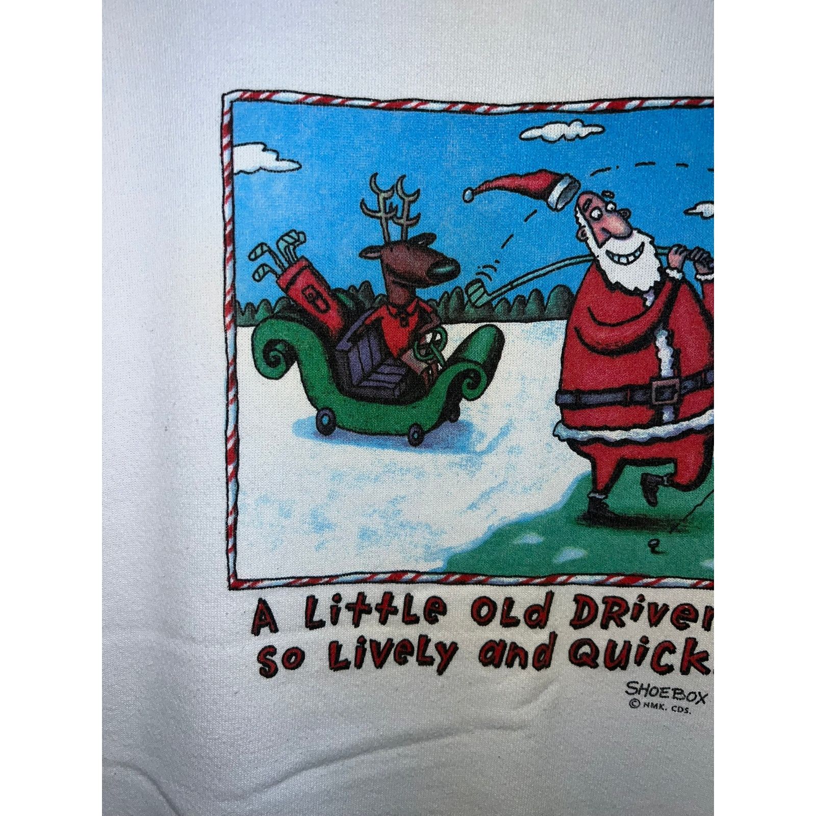 Delta 90s A Little Old Driver Santa Christmas Winter Sweatshirt XL Size US XL / EU 56 / 4 - 2 Thumbnail