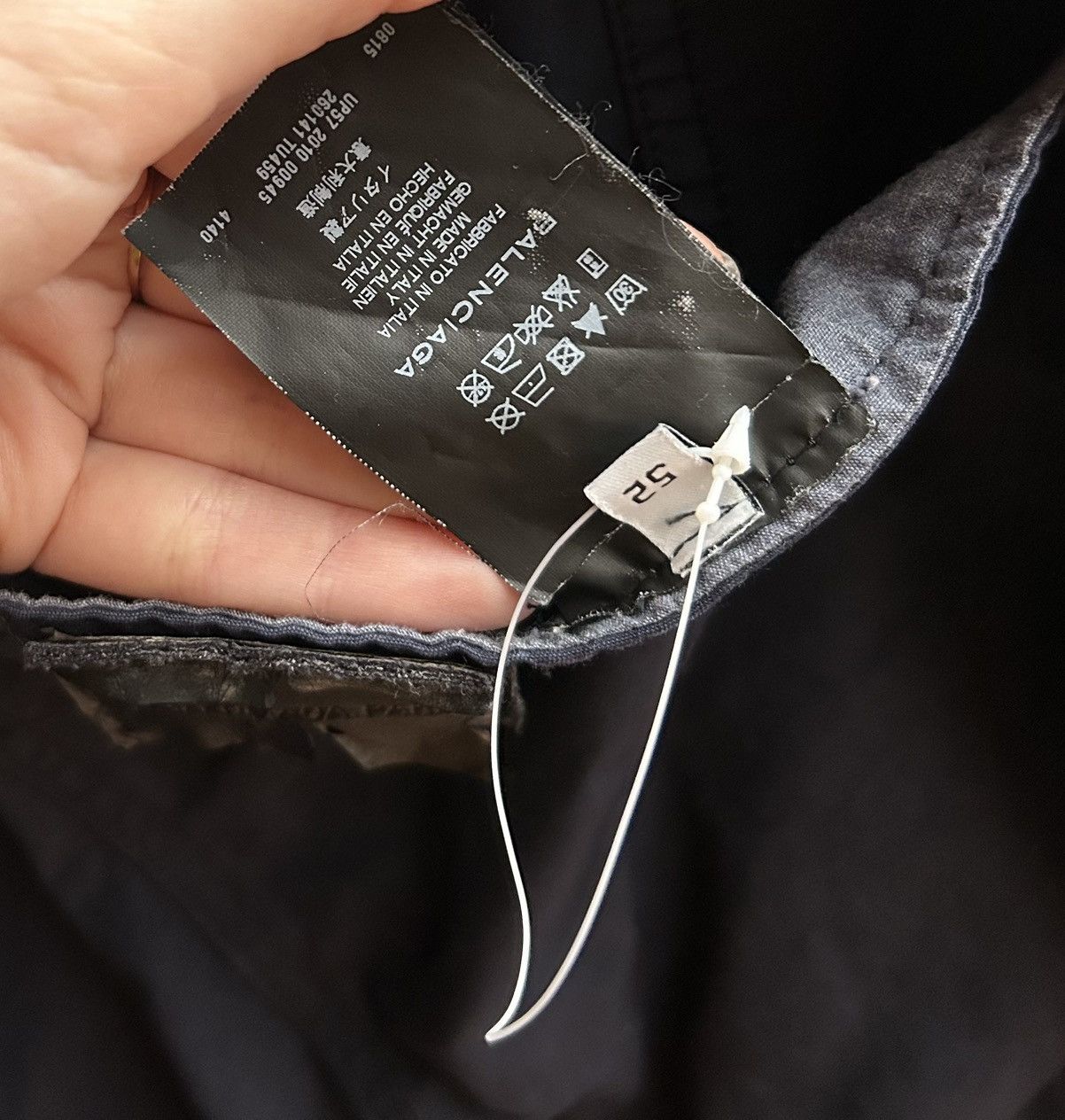 Balenciaga Balenciaga Paris Navy Cotton Field Jacket Ghesquière Era Size US L / EU 52-54 / 3 - 8 Thumbnail