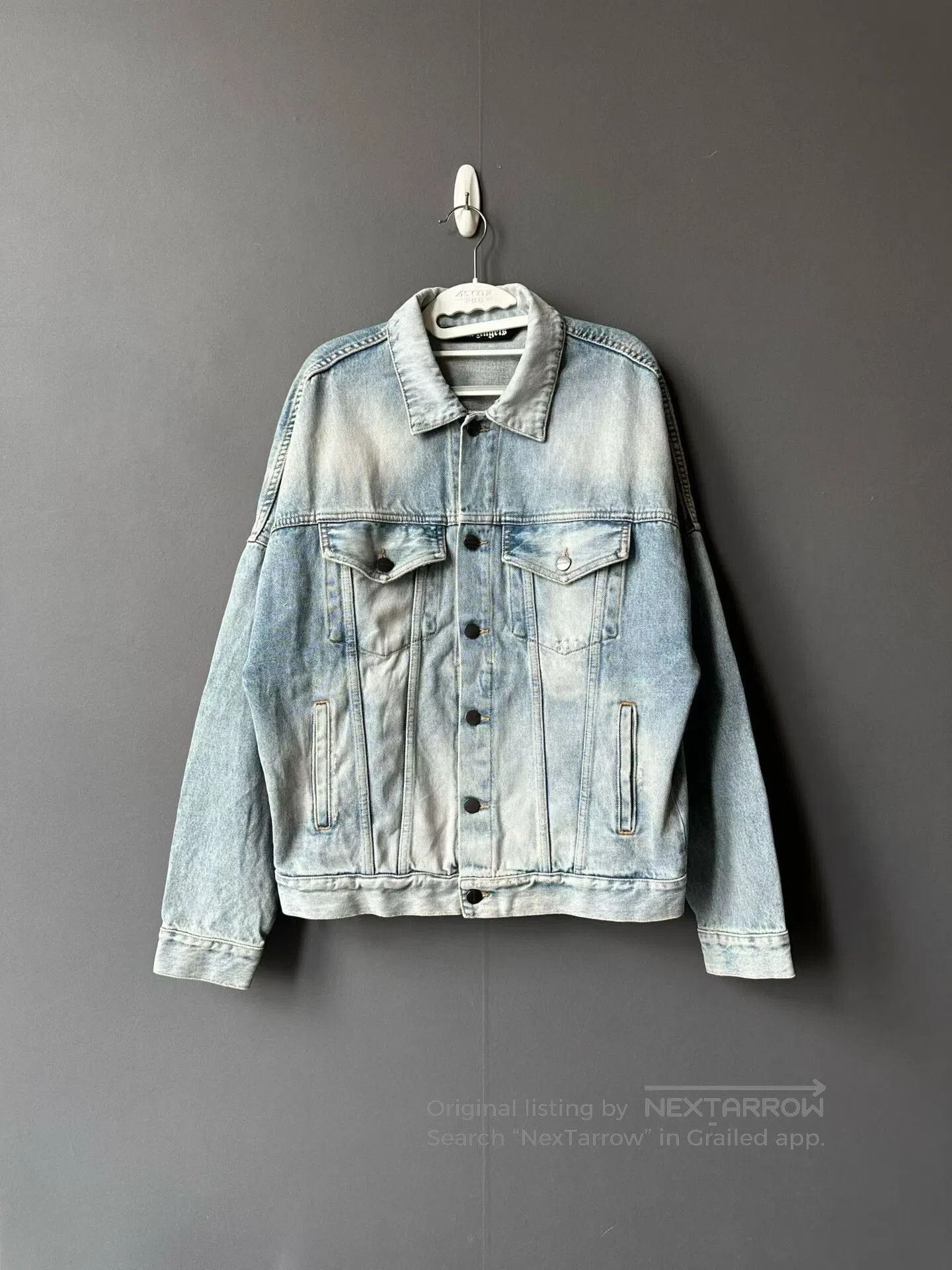 Palm Angels Palm Angels Back Lettering Denim Jacket. Size US S / EU 44-46 / 1 - 1 Thumbnail