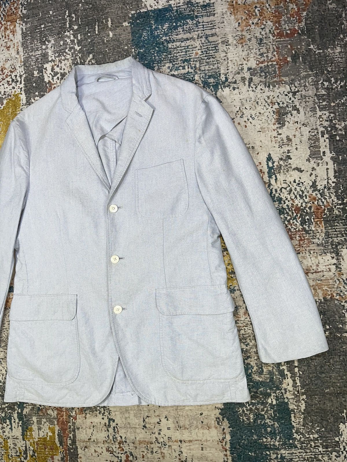 Polo Ralph Lauren Vtg Polo Ralph Lauren Checked Trim Single Breasted Blazers Size 44R - 4 Thumbnail