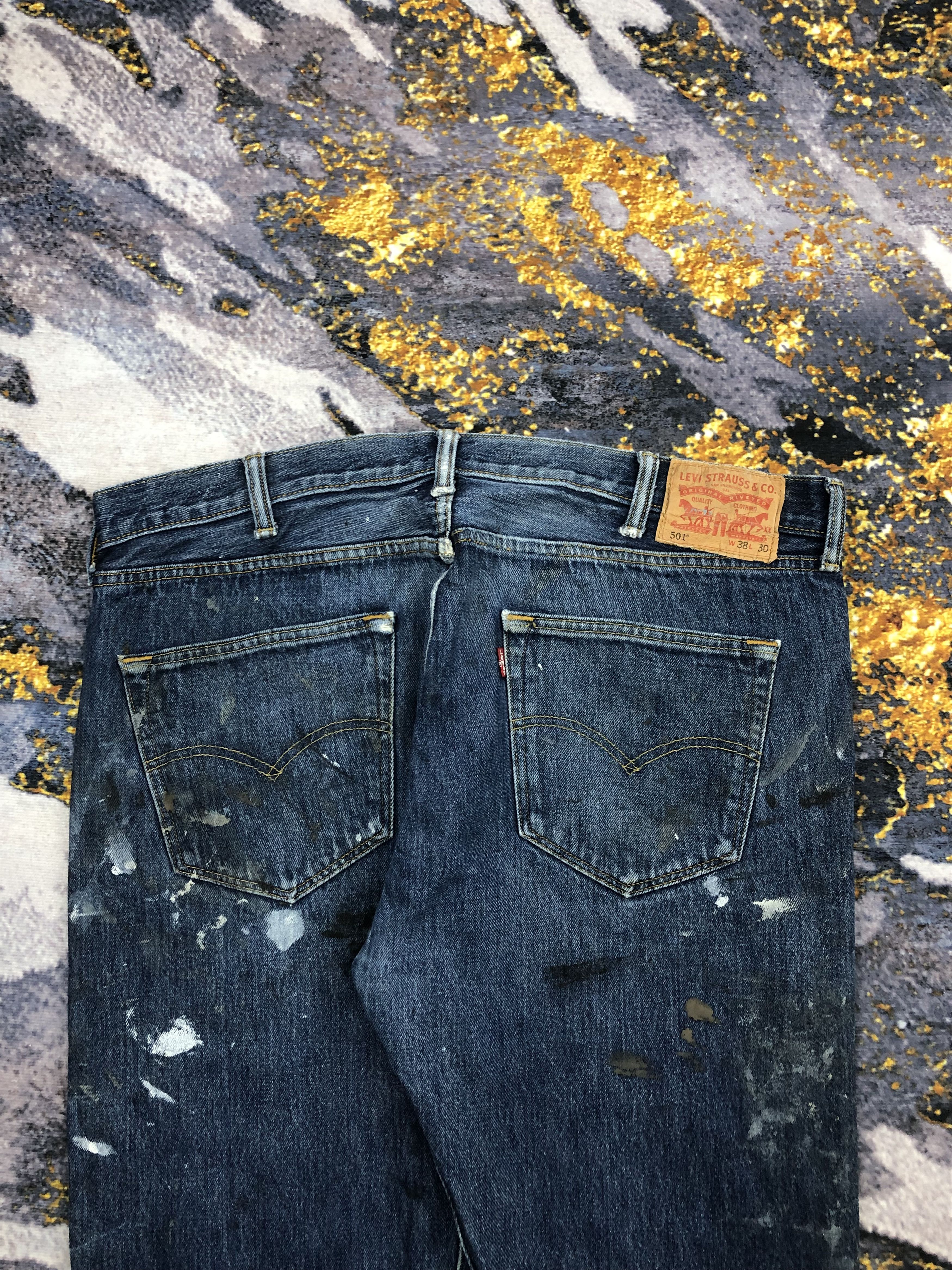 Levi's Vintage Levis 501 Splatter Paint Jeans DPP0096 Size US 39 - 4 Thumbnail
