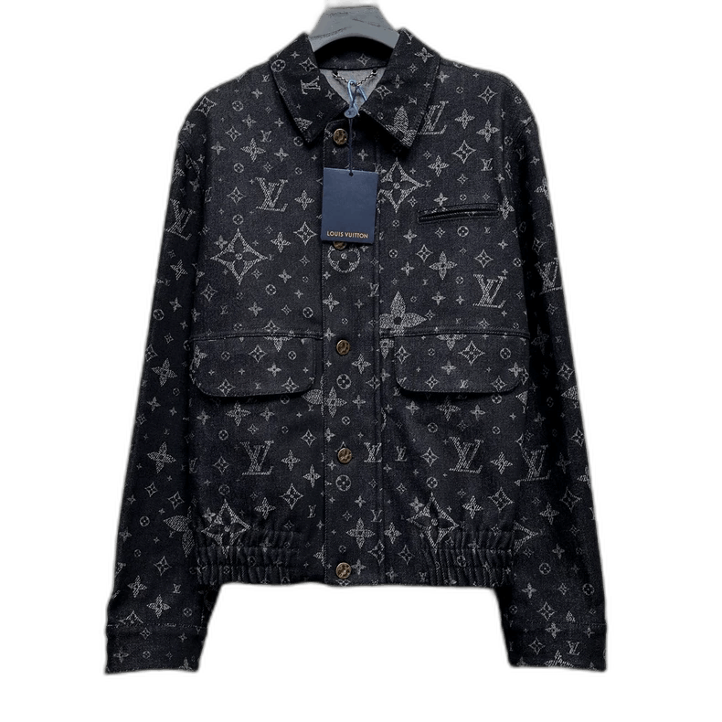 Louis Vuitton Louis Vuitton Denim Jacket with Star Pattern-2506 Size US L / EU 52-54 / 3 - 1 Thumbnail