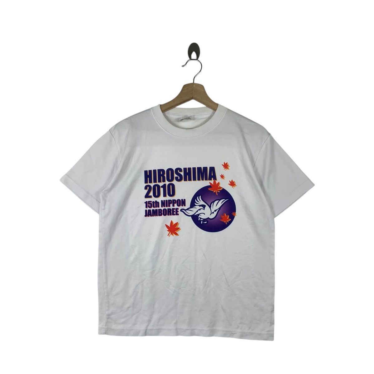 Vintage NIPPON JAMBOREE SCOUT 2010 Hiroshima 15th Tee Shirt Top Size US M / EU 48-50 / 2 - 1 Thumbnail