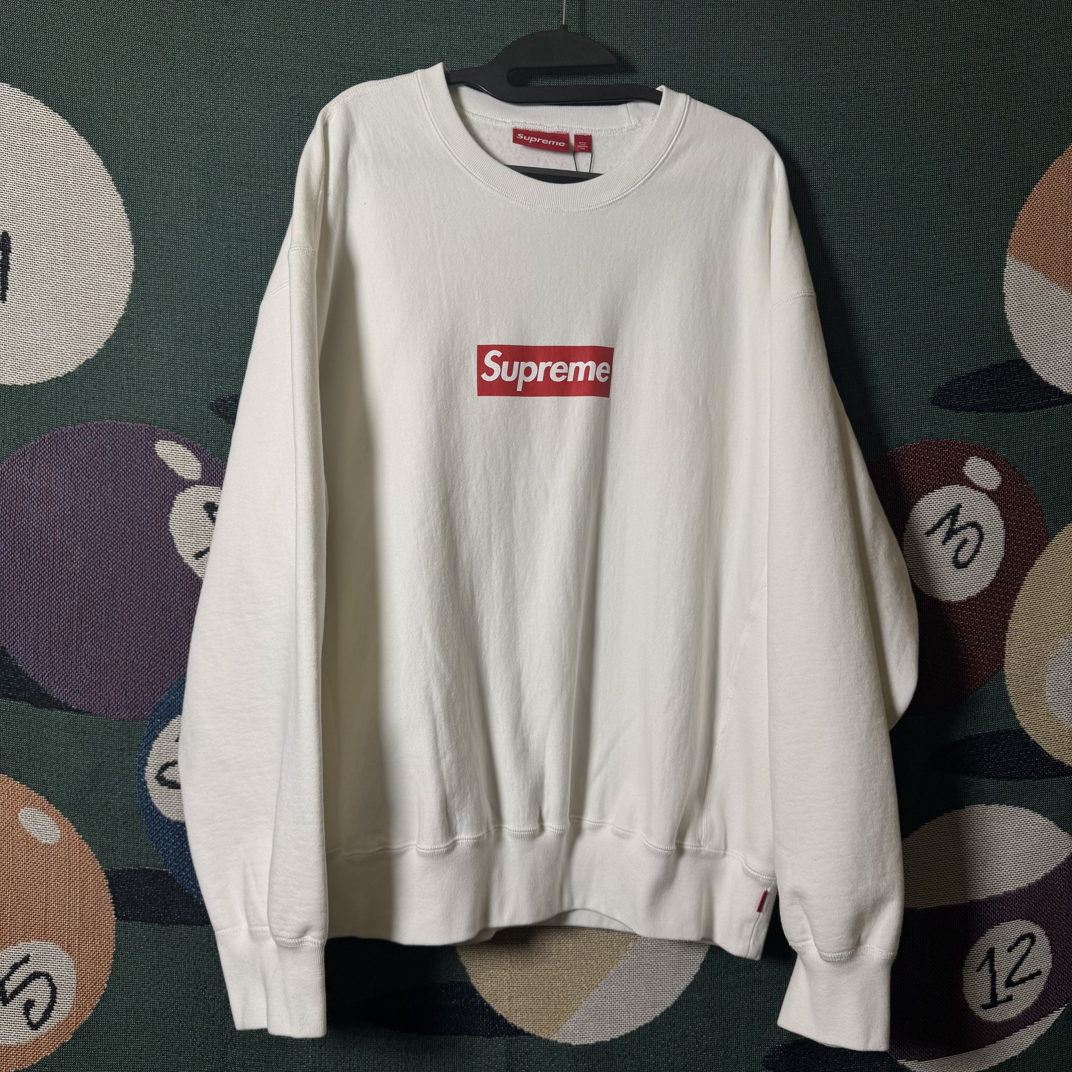 Supreme Washed Box Logo Crewneck