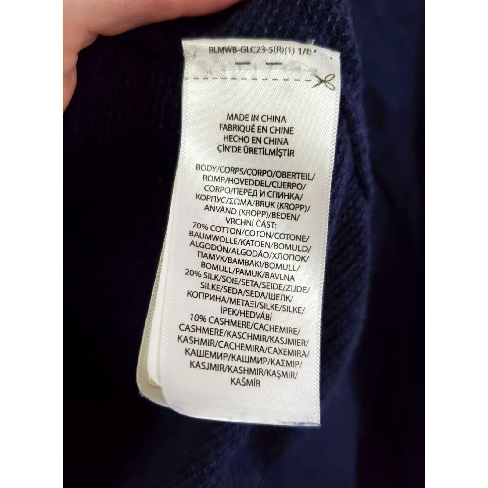 Ralph Lauren VINTAGE? No — Polo Ralph Lauren Cotton Silk Cashmere Sweater Women Size PS Blue 1/4 Zip Size S / US 4 / IT 40 - 4 Thumbnail