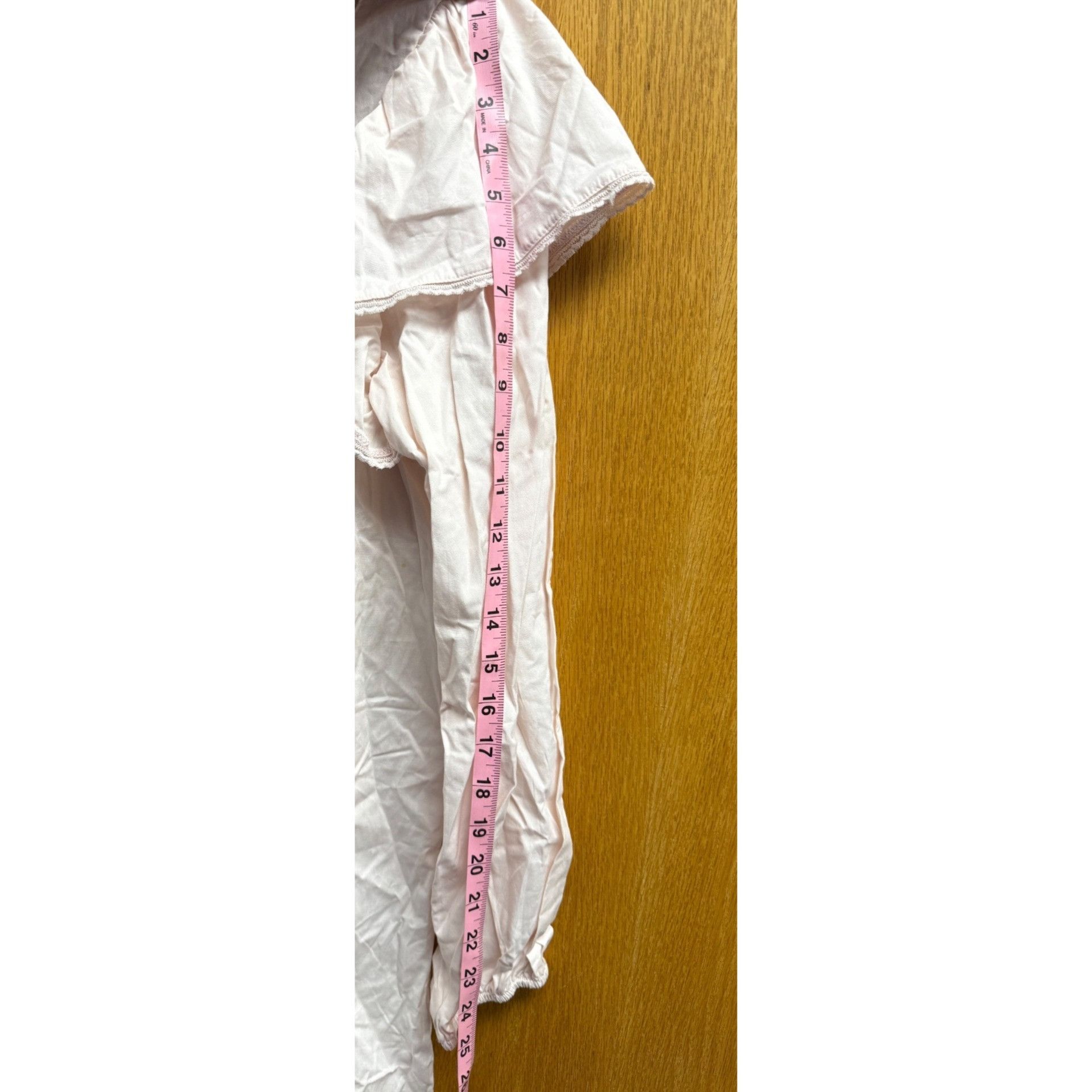 Other Wild Fable Dusty Pink Lace Detail Ruffle Long Sleeve Mini Dr Size M / US 6-8 / IT 42-44 - 10 Thumbnail