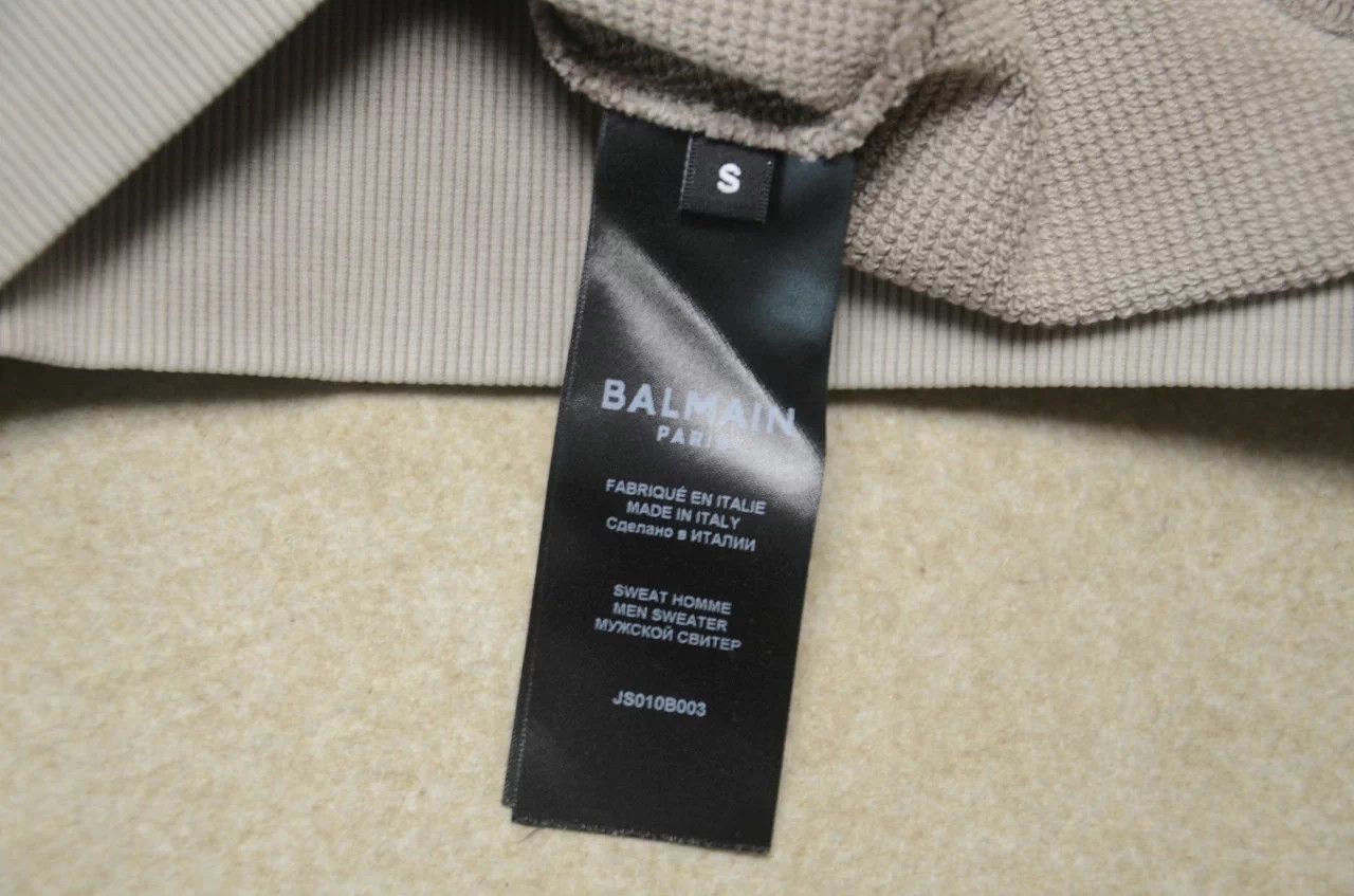 Balmain Balmain Oversized Distressed Washed Logo Sweatshirt S New Size US S / EU 44-46 / 1 - 8 Thumbnail