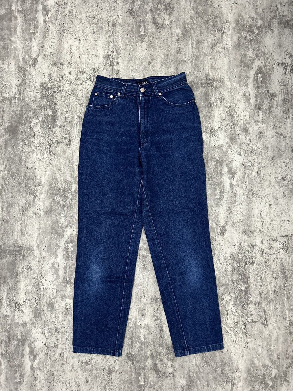 Gucci Gucci Embroidery Logo Back Pocket Jeans Size US 27 - 2 Thumbnail